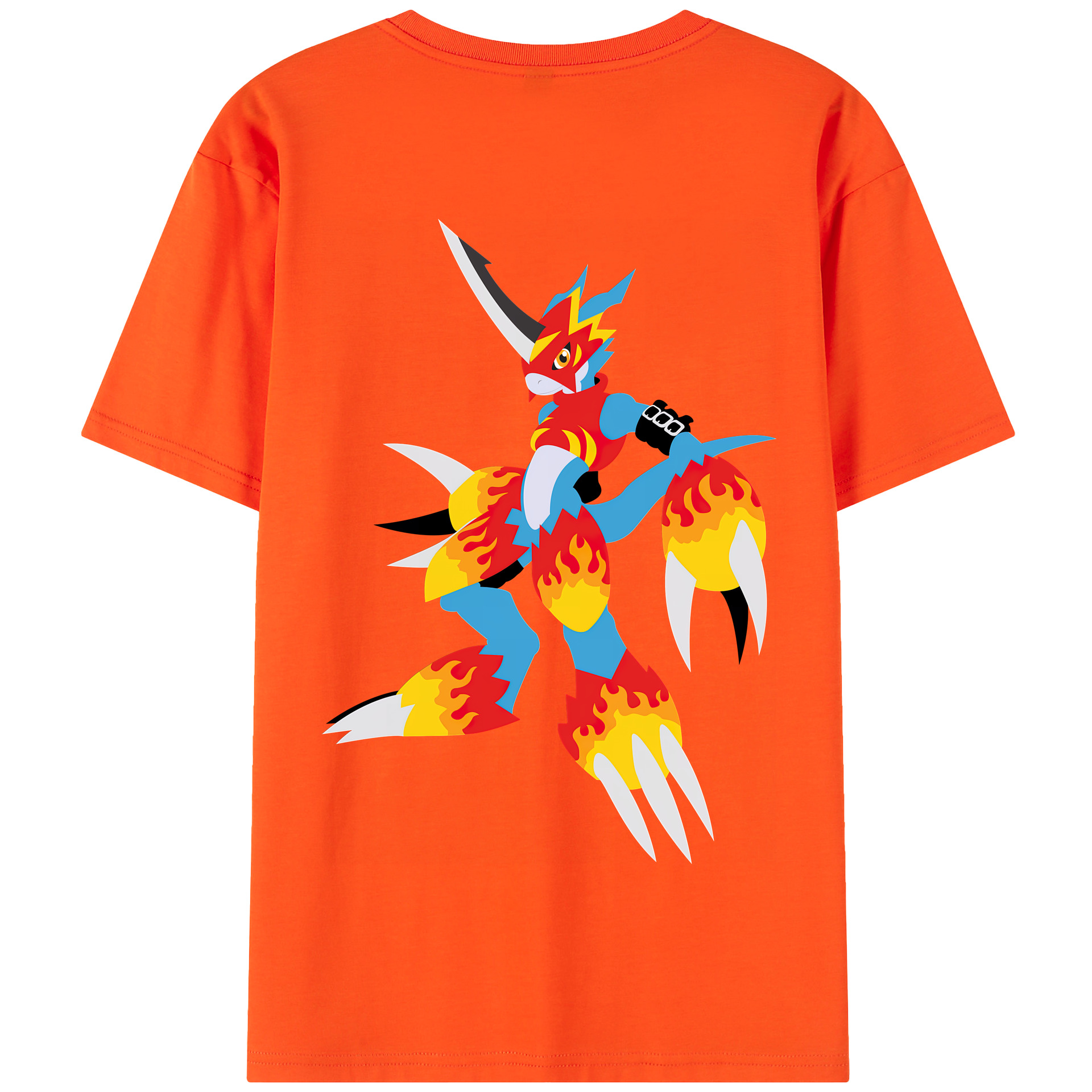 （画像用） Digimon デジタルモンスター/デジモン 綿100％半袖Tシャツ（背面プリント）