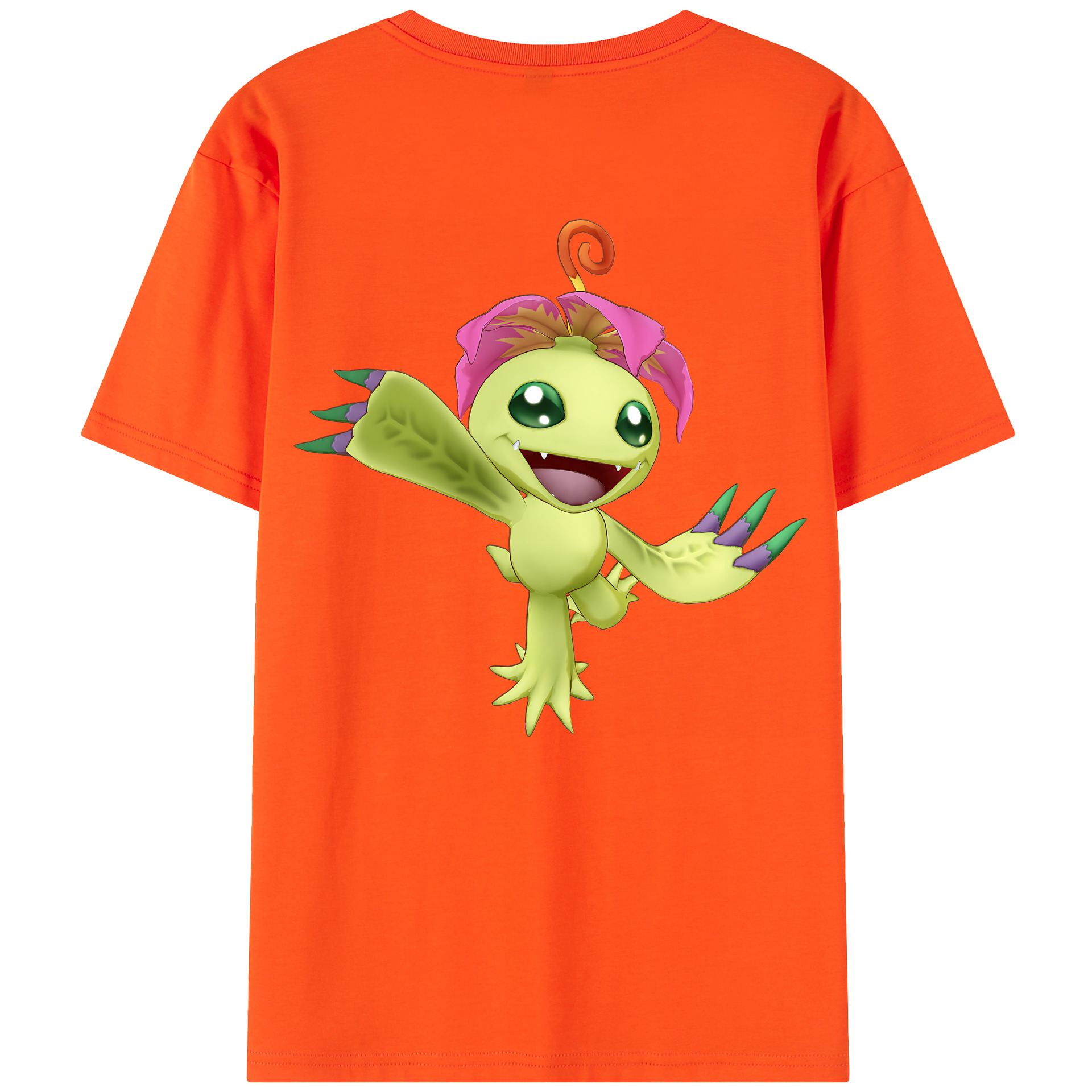 （画像用） Digimon デジタルモンスター/デジモン 綿100％半袖Tシャツ（背面プリント）