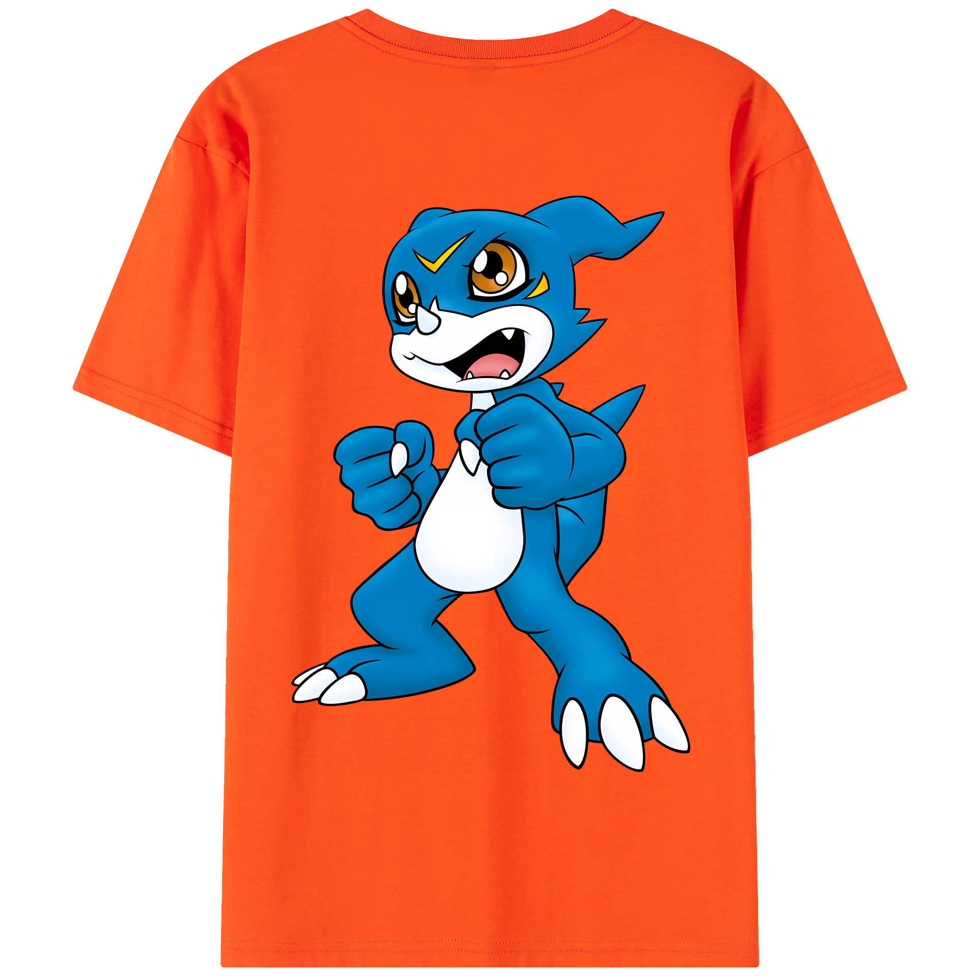 （画像用） Digimon デジタルモンスター/デジモン 綿100％半袖Tシャツ（背面プリント）