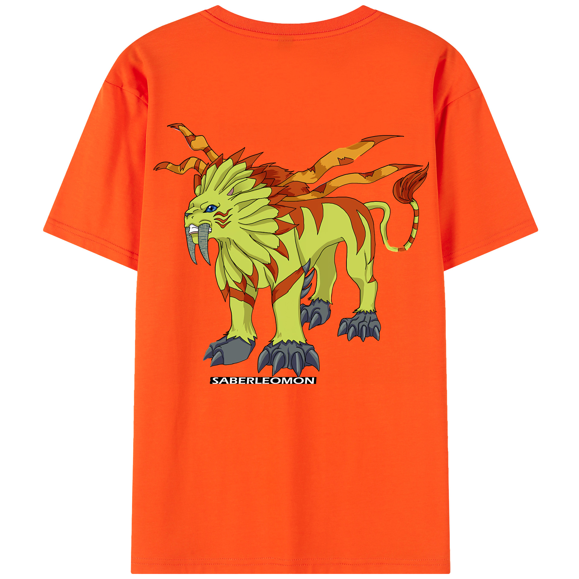 （画像用） Digimon デジタルモンスター/デジモン 綿100％半袖Tシャツ（背面プリント）