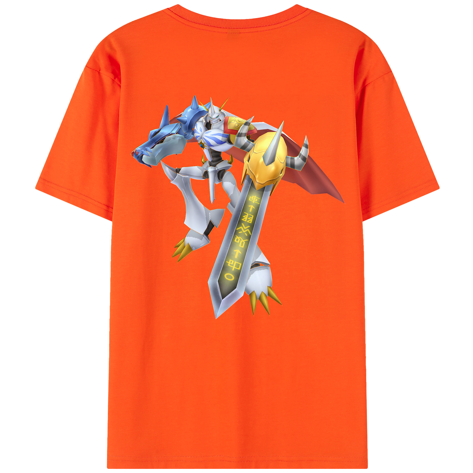 （画像用） Digimon デジタルモンスター/デジモン 綿100％半袖Tシャツ（背面プリント）