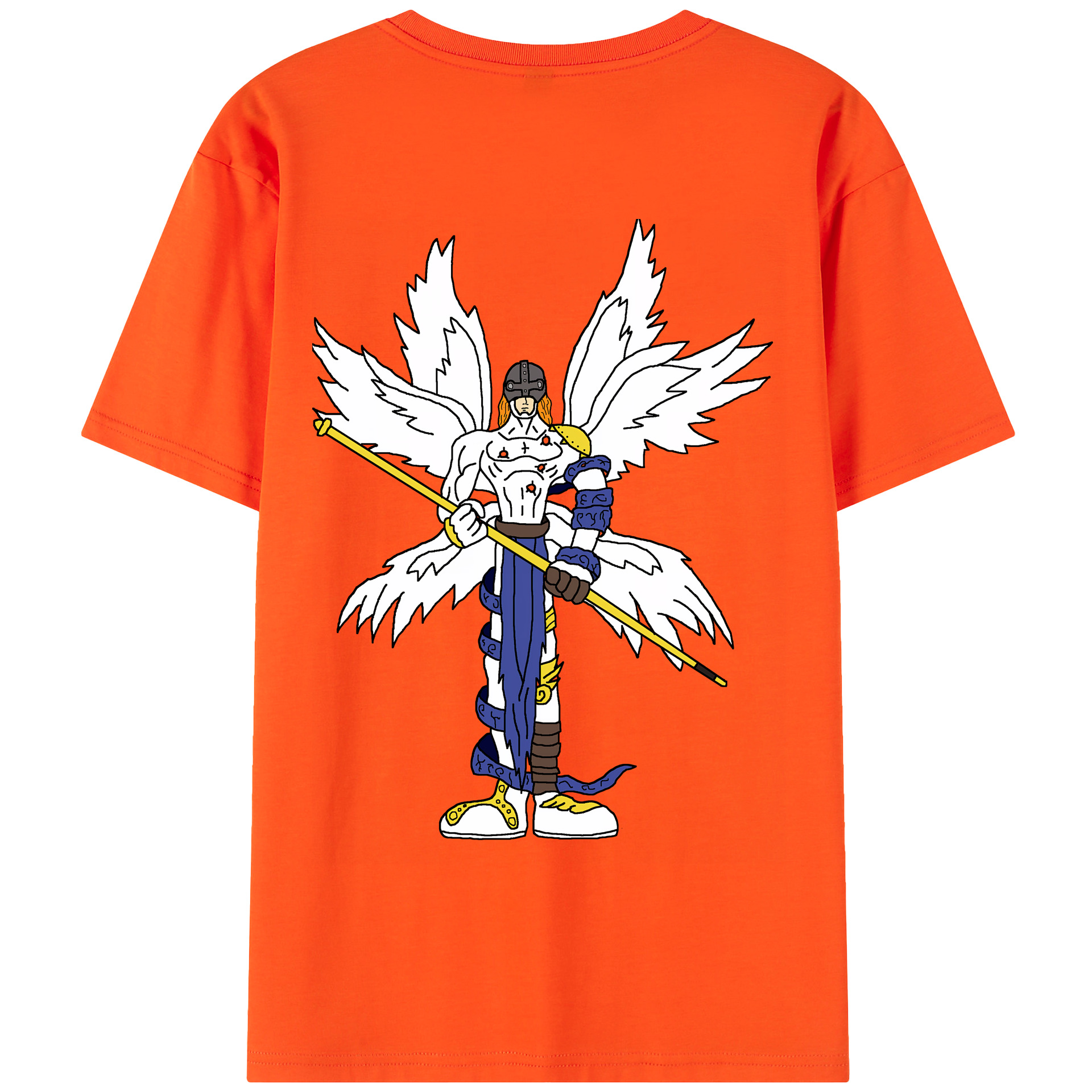 （画像用） Digimon デジタルモンスター/デジモン 綿100％半袖Tシャツ（背面プリント）