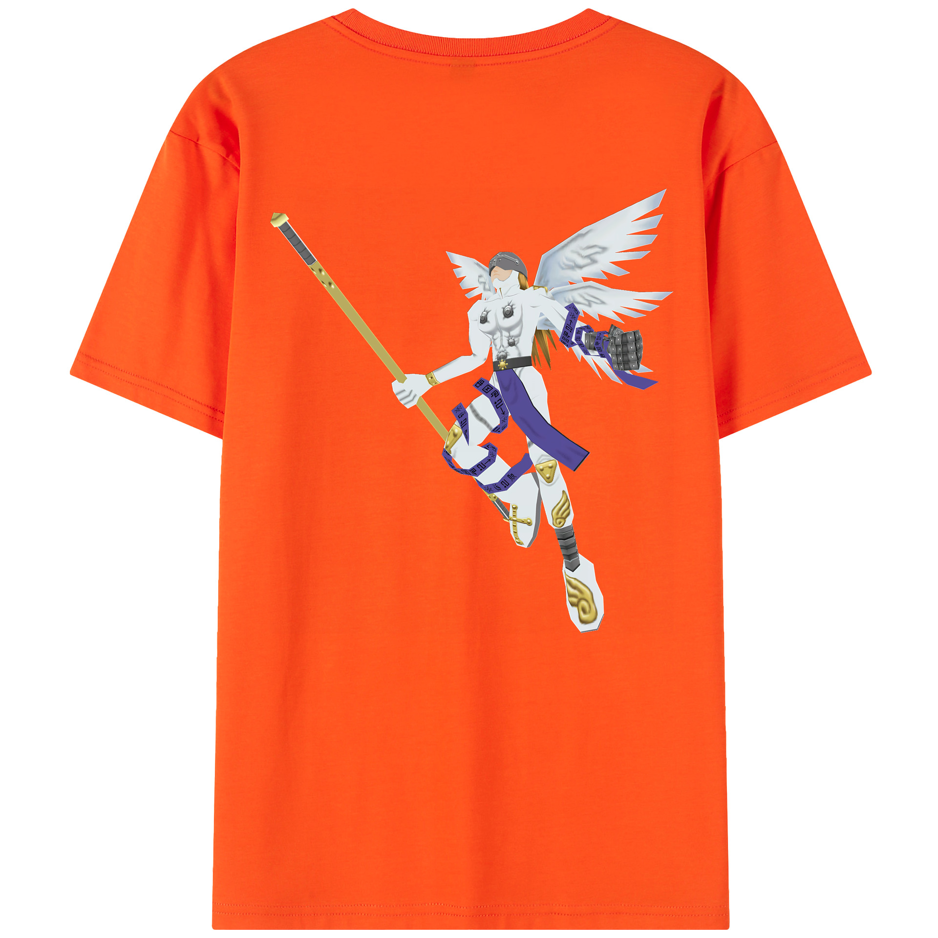 （画像用） Digimon デジタルモンスター/デジモン 綿100％半袖Tシャツ（背面プリント）