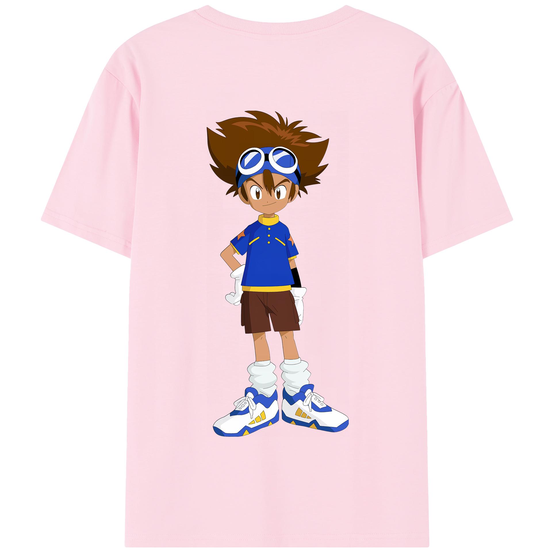 （画像用） Digimon デジタルモンスター/デジモン 綿100％半袖Tシャツ（背面プリント）