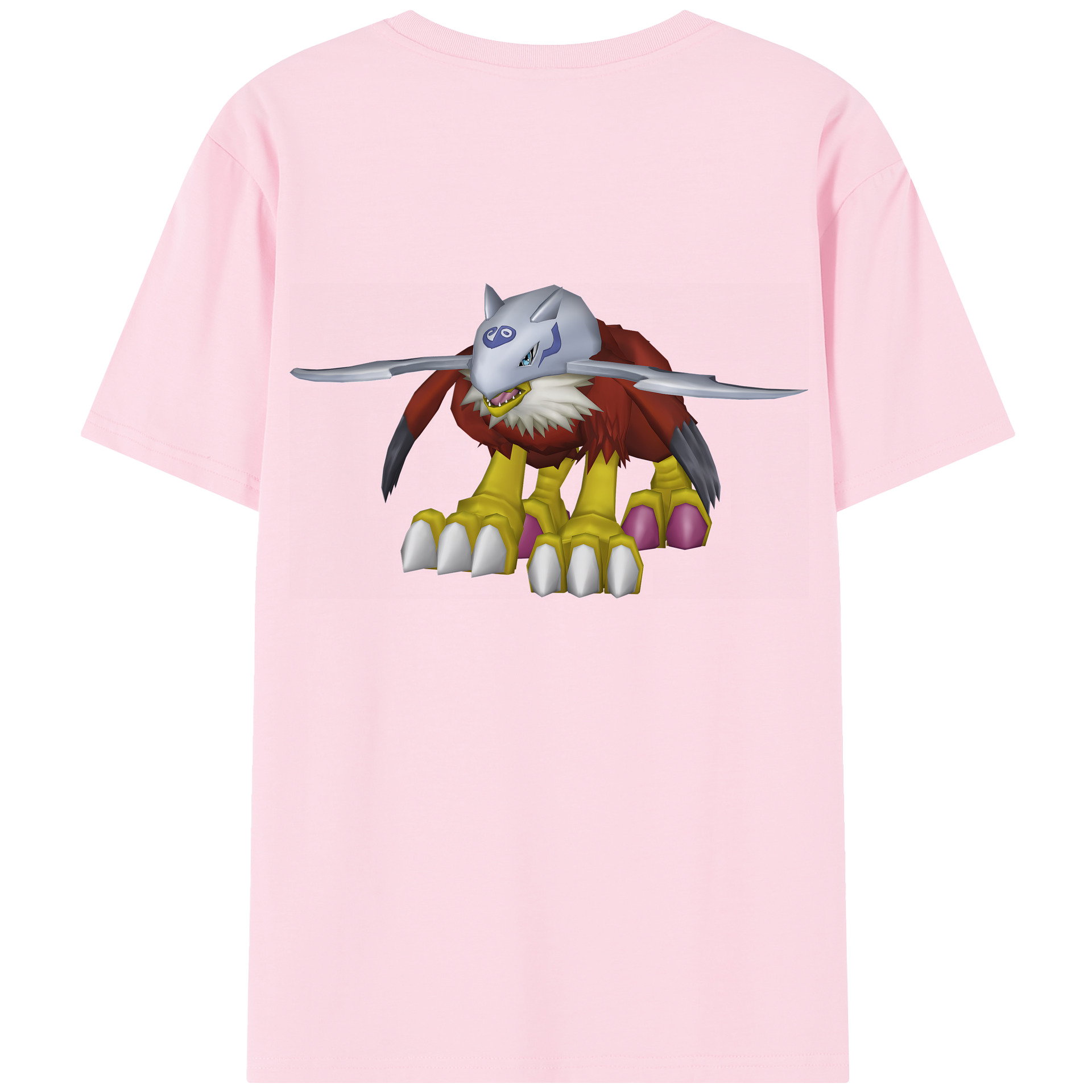 （画像用） Digimon デジタルモンスター/デジモン 綿100％半袖Tシャツ（背面プリント）