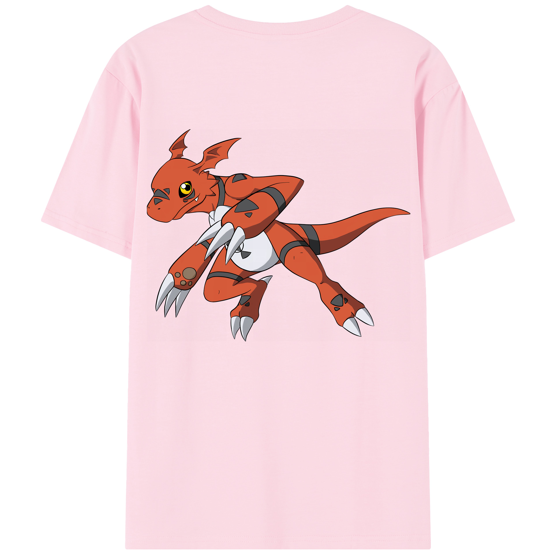 （画像用） Digimon デジタルモンスター/デジモン 綿100％半袖Tシャツ（背面プリント）