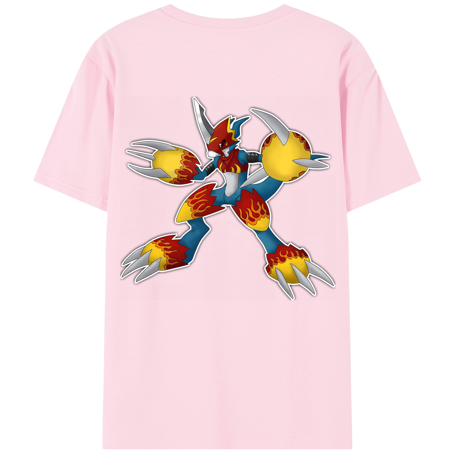 （画像用） Digimon デジタルモンスター/デジモン 綿100％半袖Tシャツ（背面プリント）
