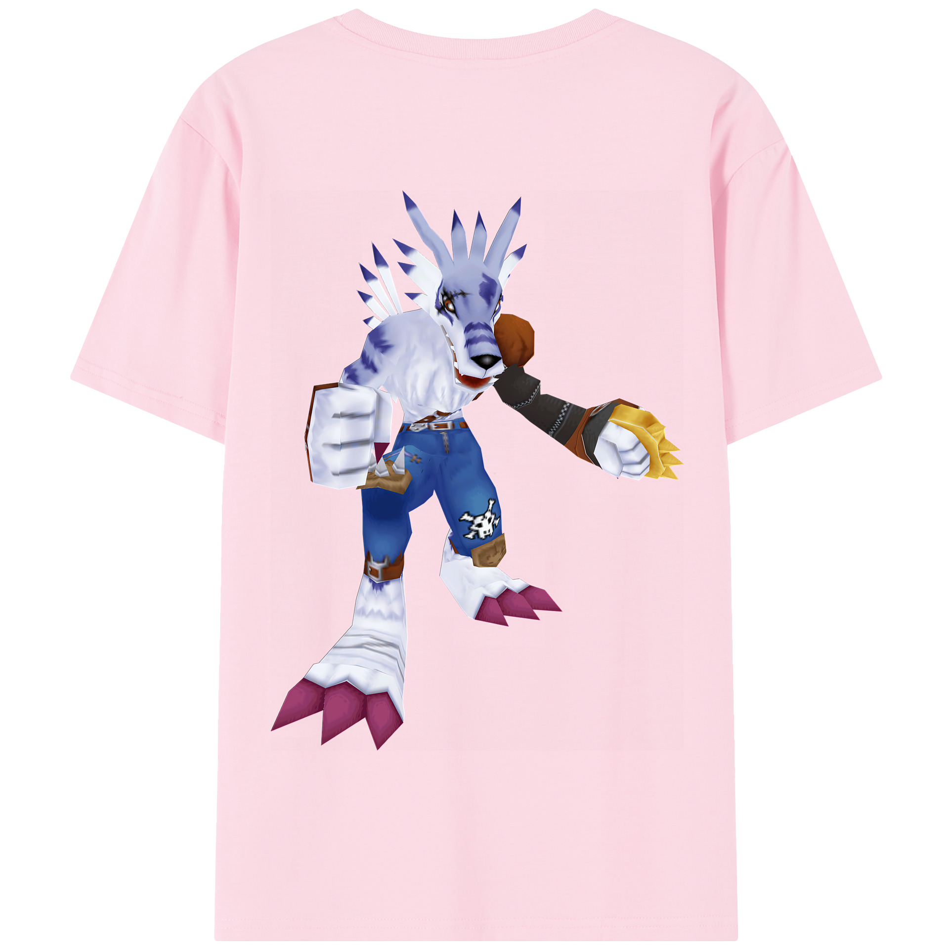 （画像用） Digimon デジタルモンスター/デジモン 綿100％半袖Tシャツ（背面プリント）