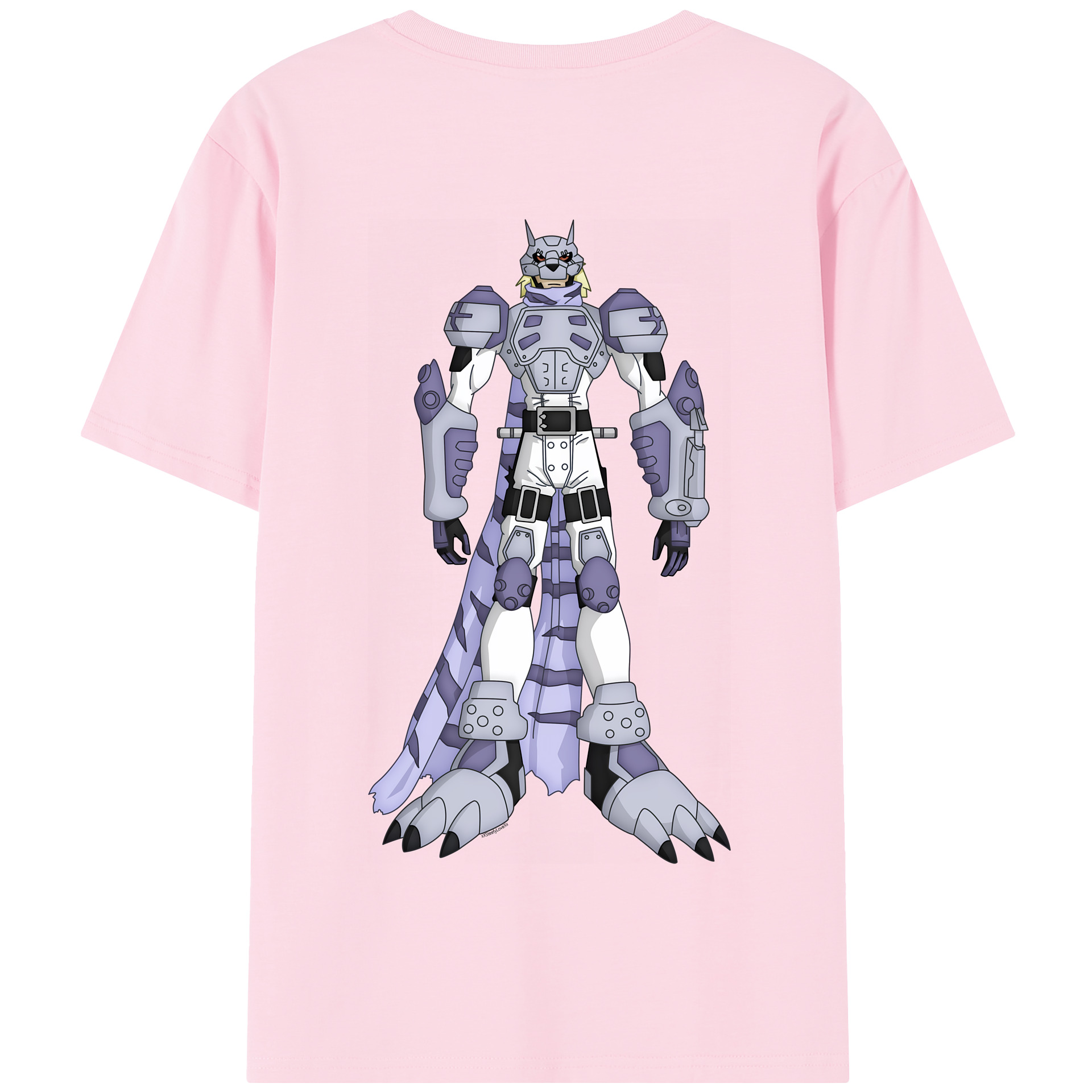 （画像用） Digimon デジタルモンスター/デジモン 綿100％半袖Tシャツ（背面プリント）