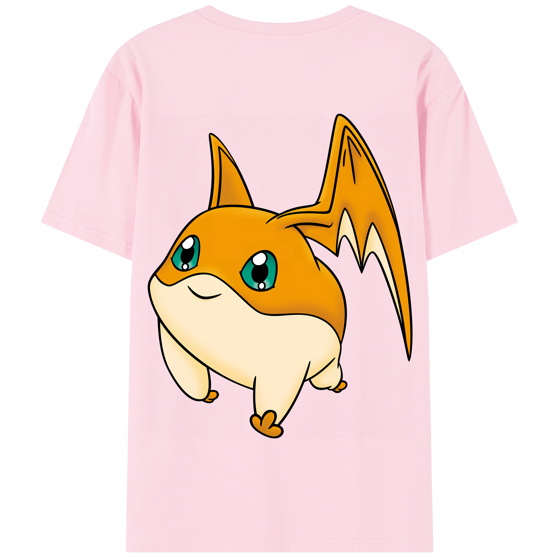（画像用） Digimon デジタルモンスター/デジモン 綿100％半袖Tシャツ（背面プリント）