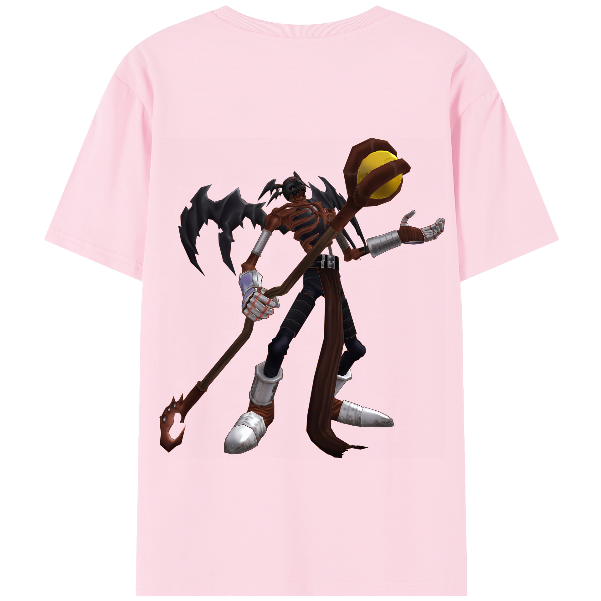 （画像用） Digimon デジタルモンスター/デジモン 綿100％半袖Tシャツ（背面プリント）
