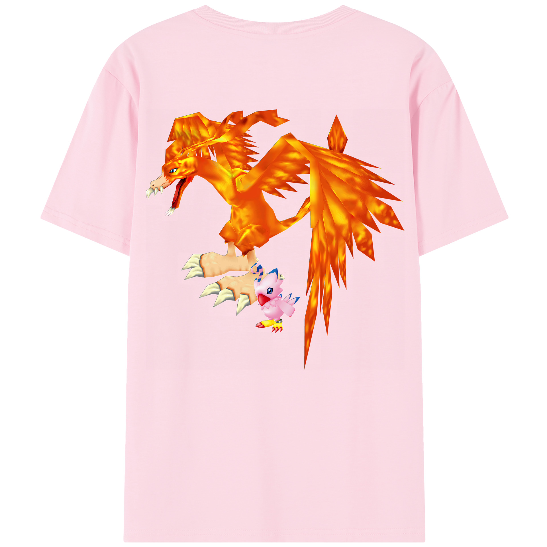 （画像用） Digimon デジタルモンスター/デジモン 綿100％半袖Tシャツ（背面プリント）
