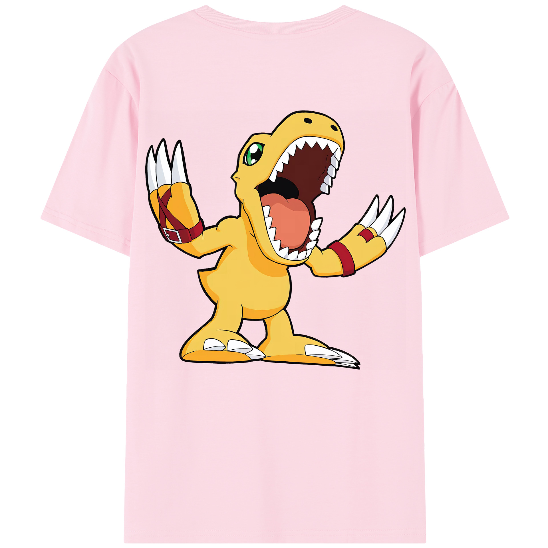 （画像用） Digimon デジタルモンスター/デジモン 綿100％半袖Tシャツ（背面プリント）