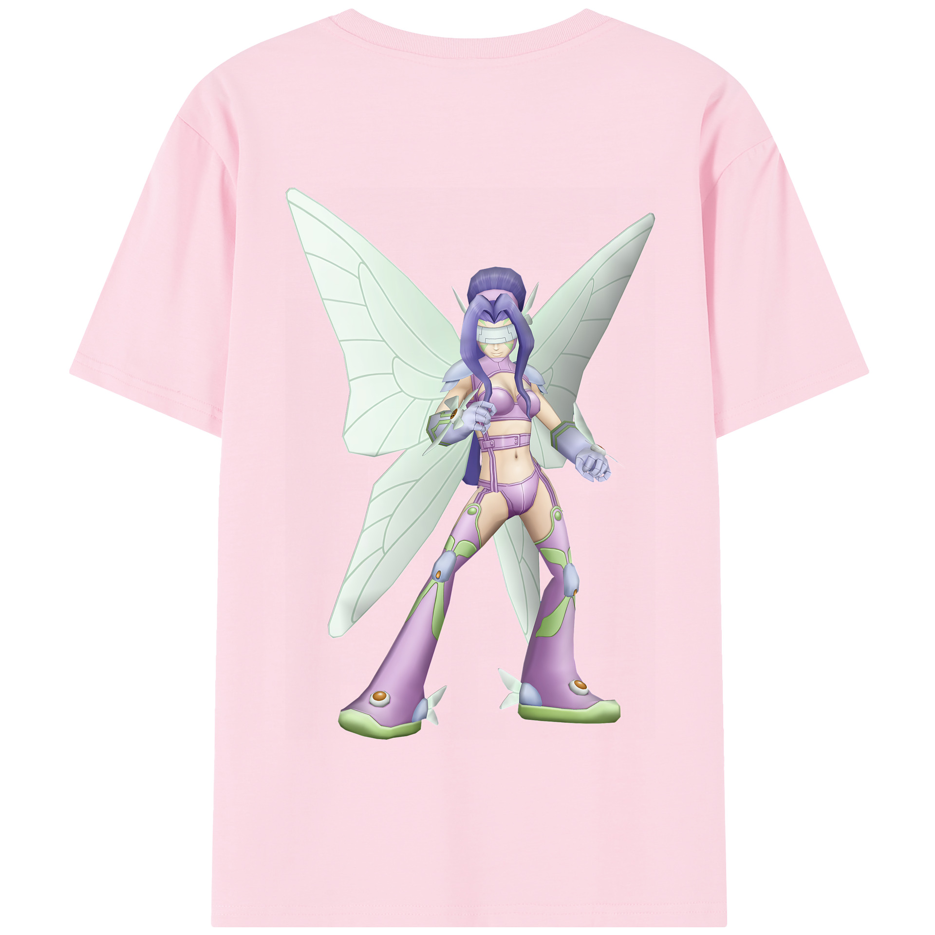 （画像用） Digimon デジタルモンスター/デジモン 綿100％半袖Tシャツ（背面プリント）