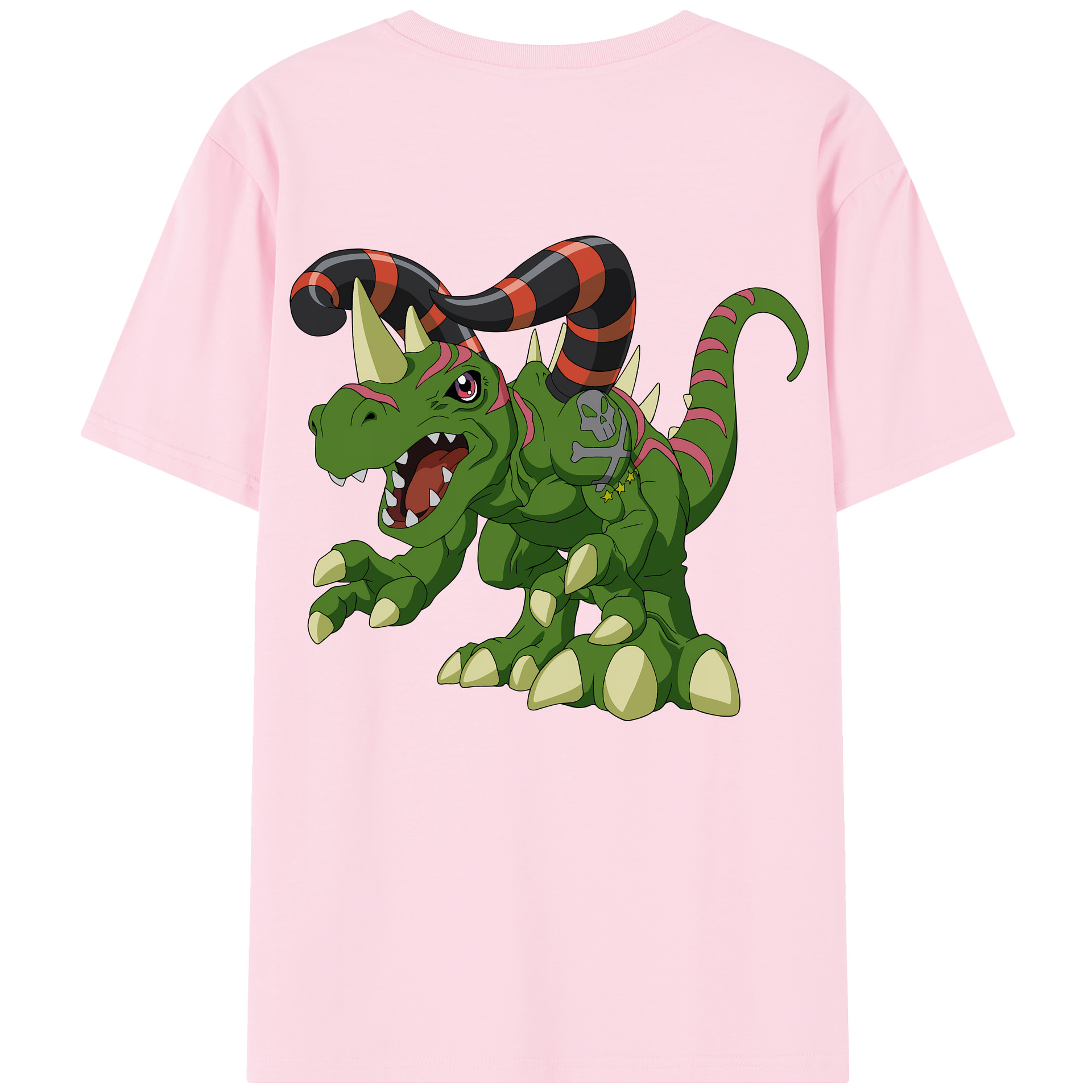 （画像用） Digimon デジタルモンスター/デジモン 綿100％半袖Tシャツ（背面プリント）