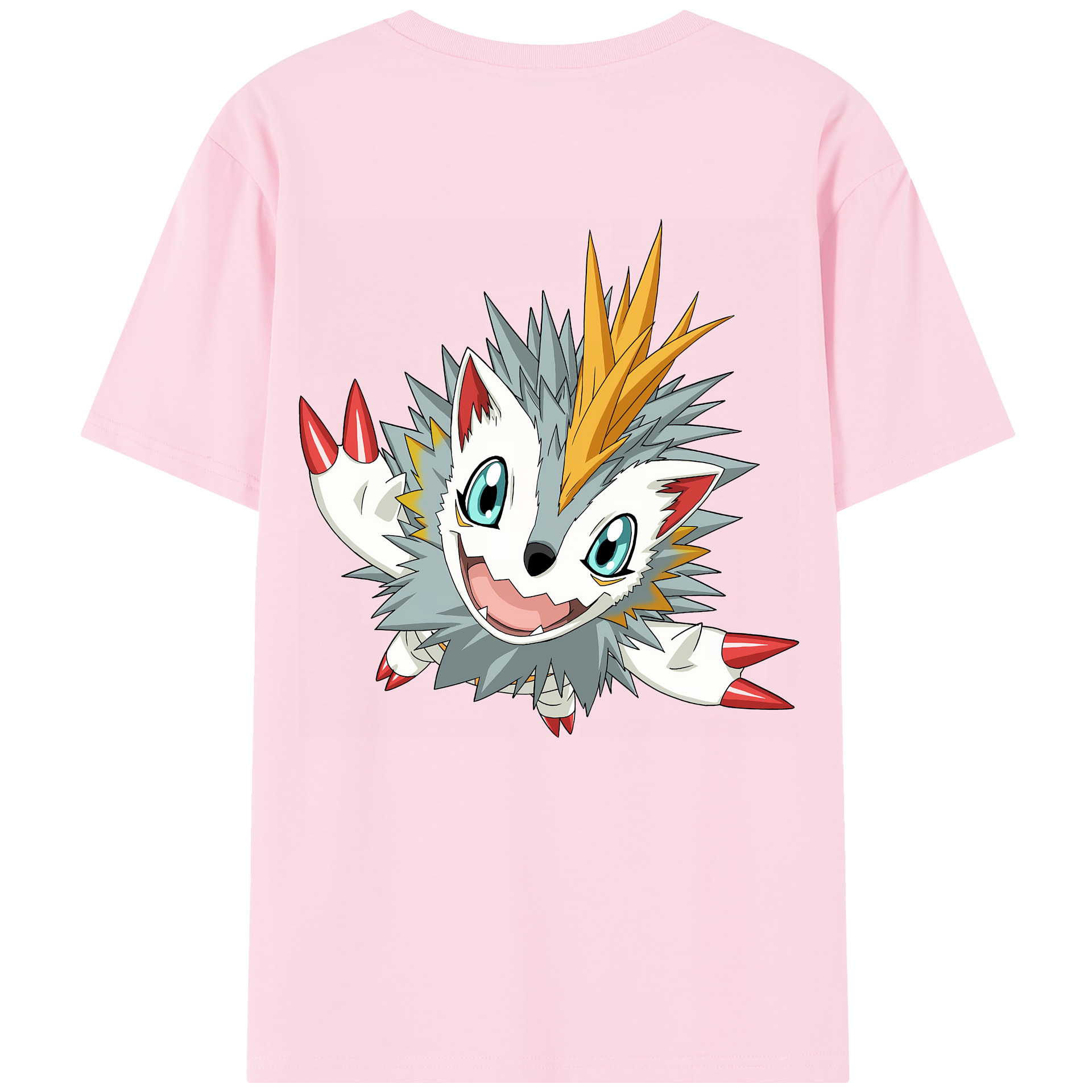 （画像用） Digimon デジタルモンスター/デジモン 綿100％半袖Tシャツ（背面プリント）