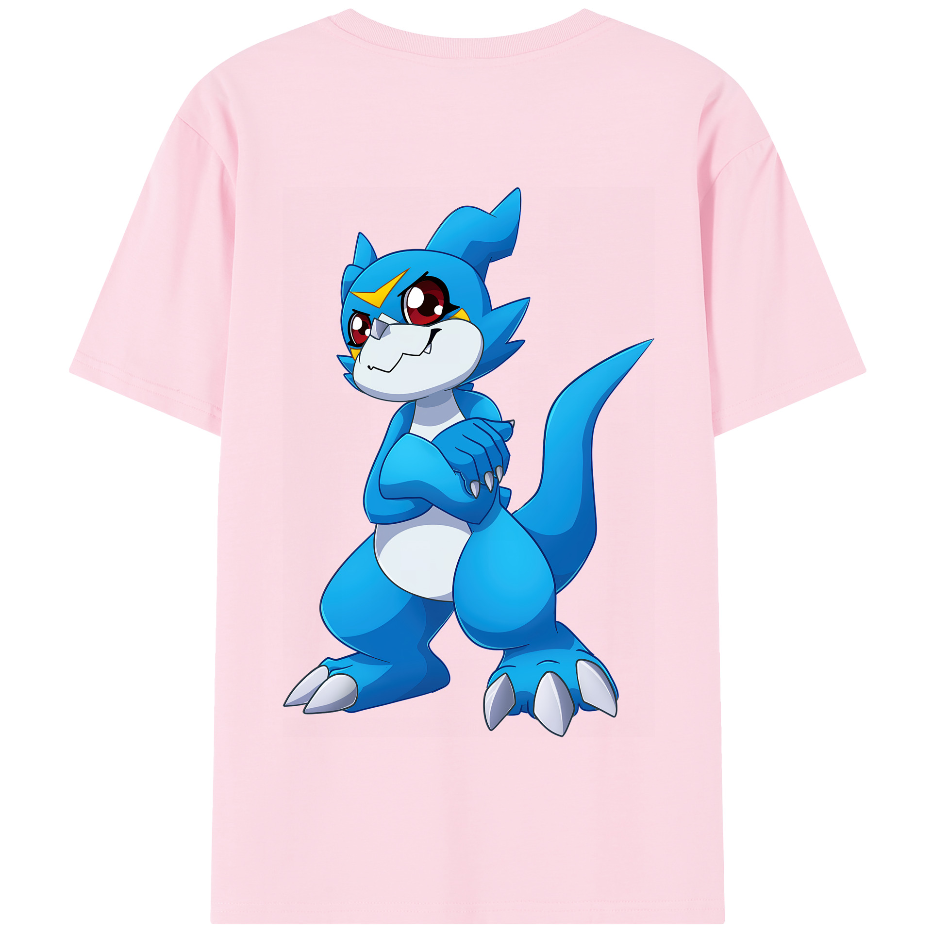 （画像用） Digimon デジタルモンスター/デジモン 綿100％半袖Tシャツ（背面プリント）