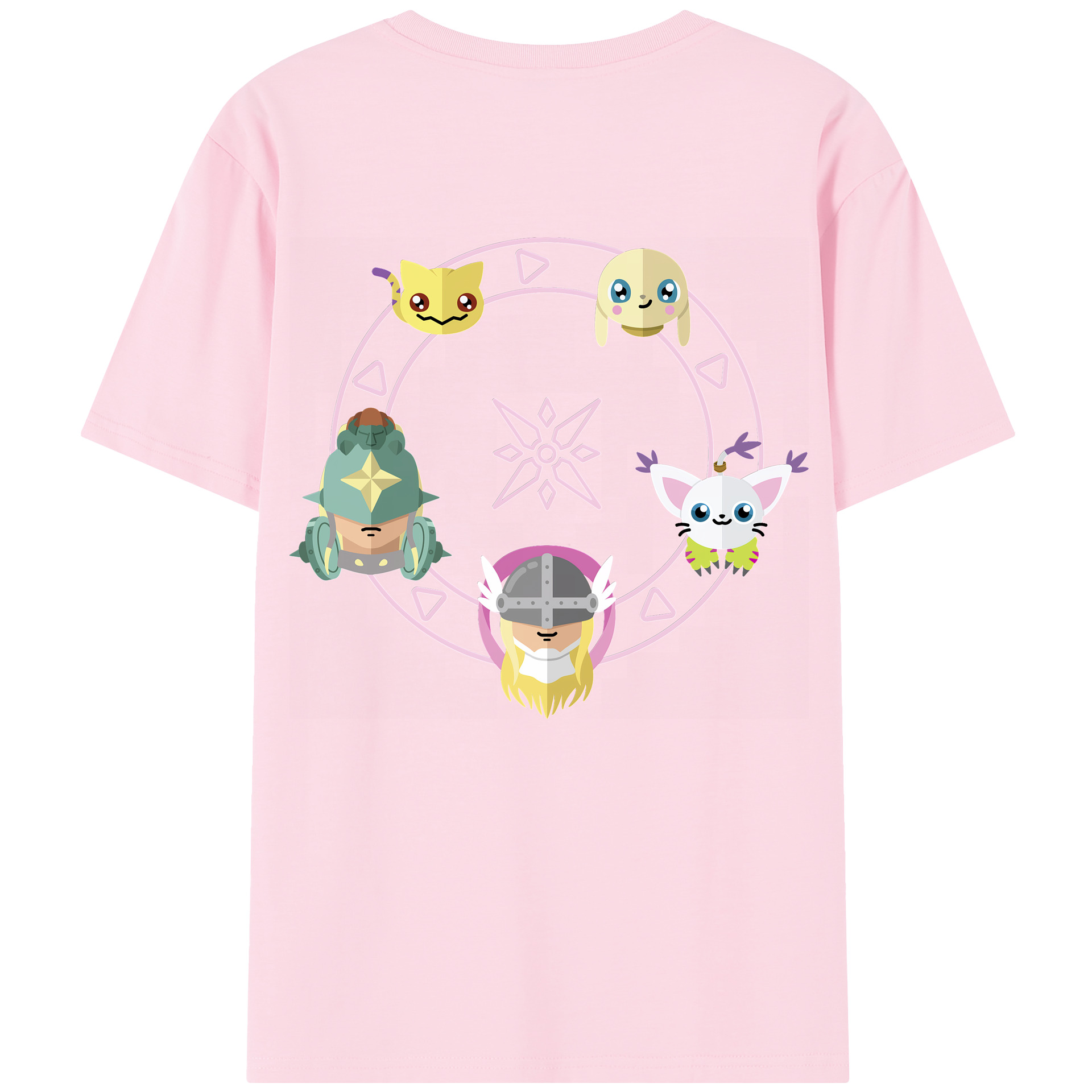 （画像用） Digimon デジタルモンスター/デジモン 綿100％半袖Tシャツ（背面プリント）