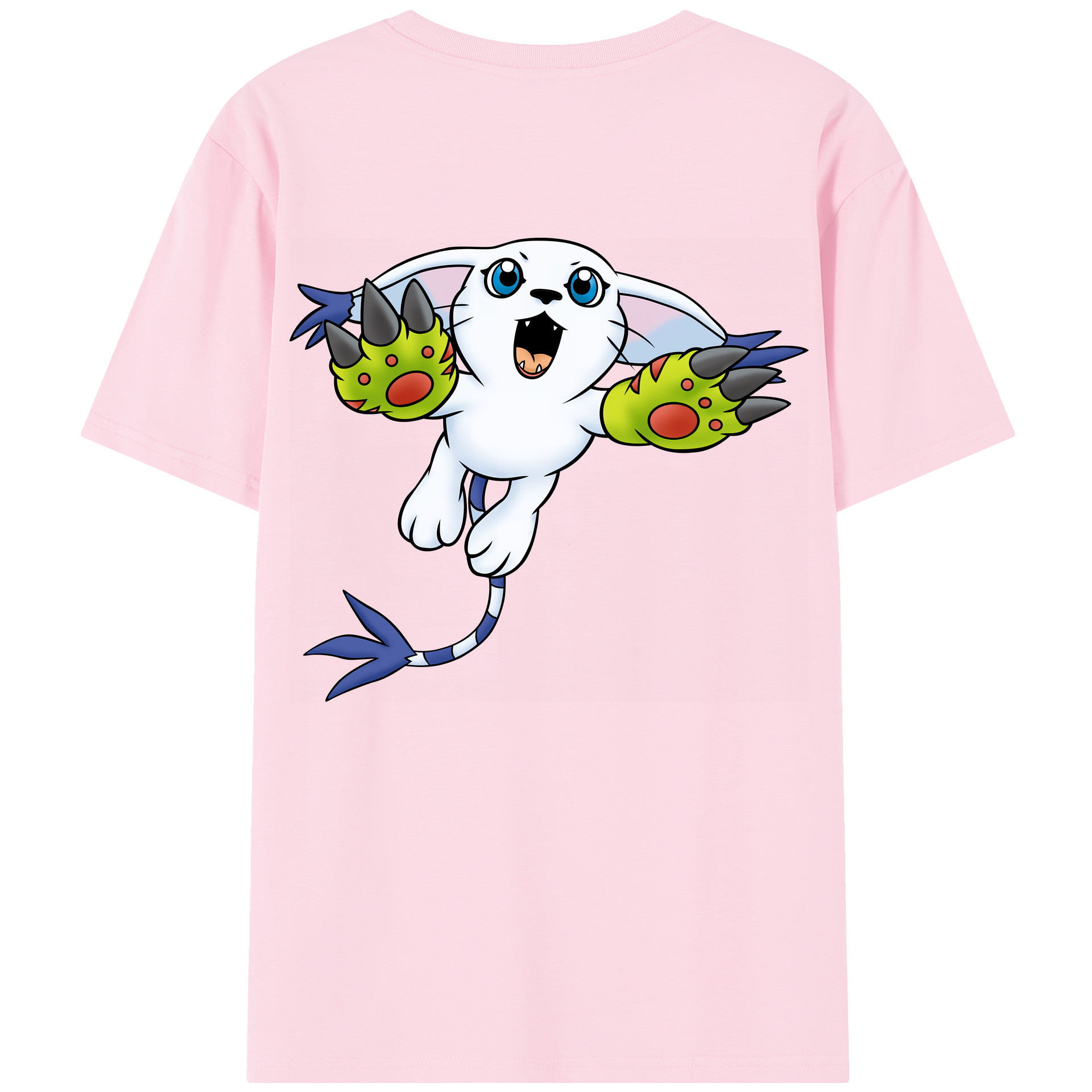 （画像用） Digimon デジタルモンスター/デジモン 綿100％半袖Tシャツ（背面プリント）