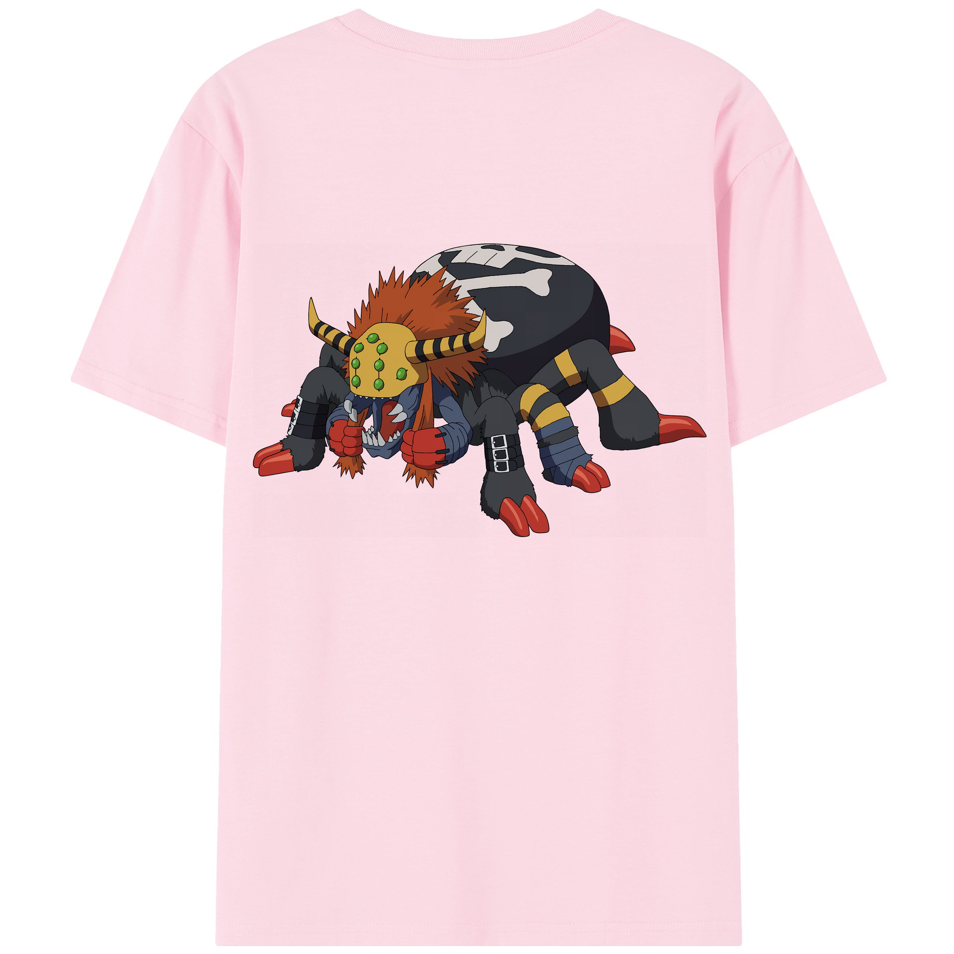 （画像用） Digimon デジタルモンスター/デジモン 綿100％半袖Tシャツ（背面プリント）