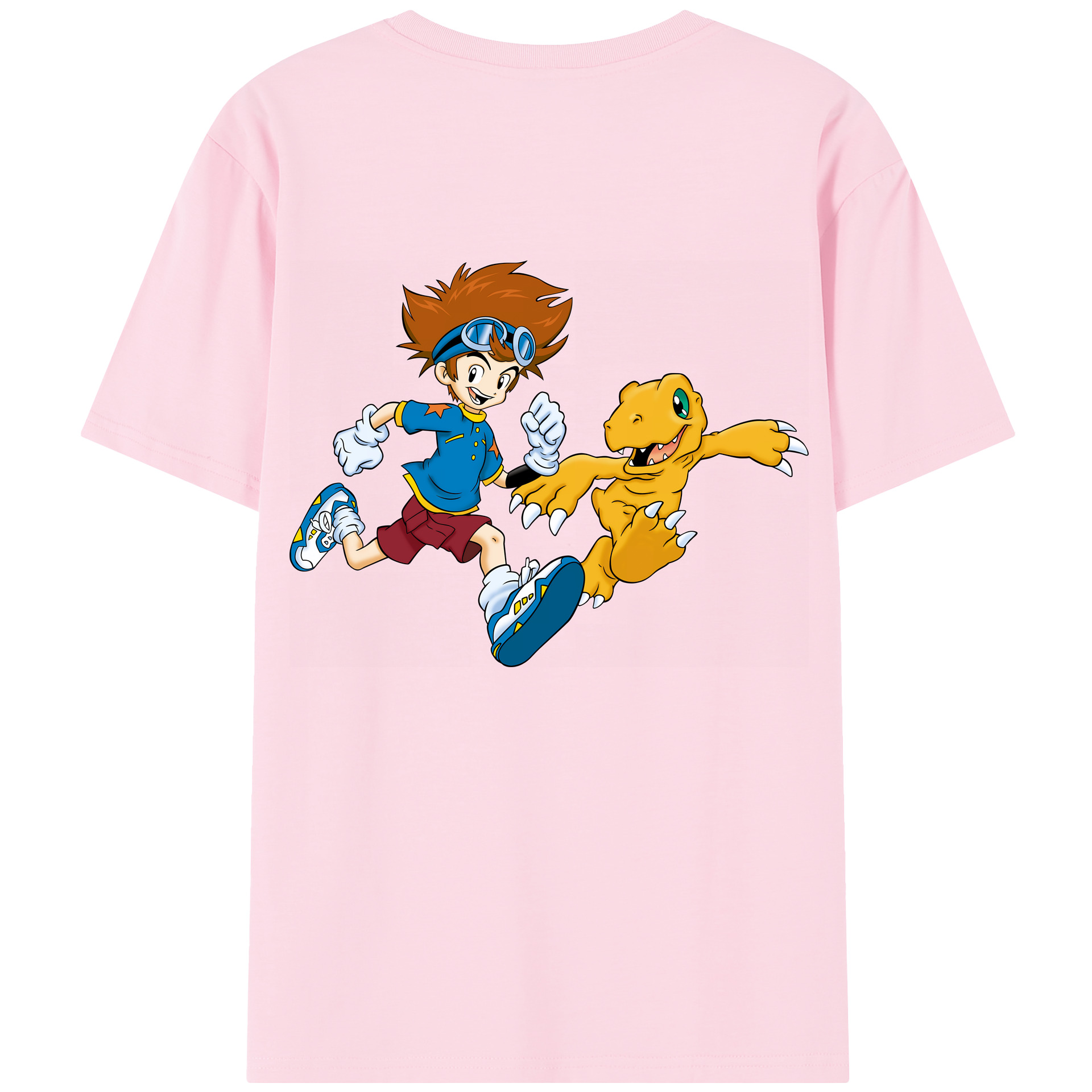 （画像用） Digimon デジタルモンスター/デジモン 綿100％半袖Tシャツ（背面プリント）