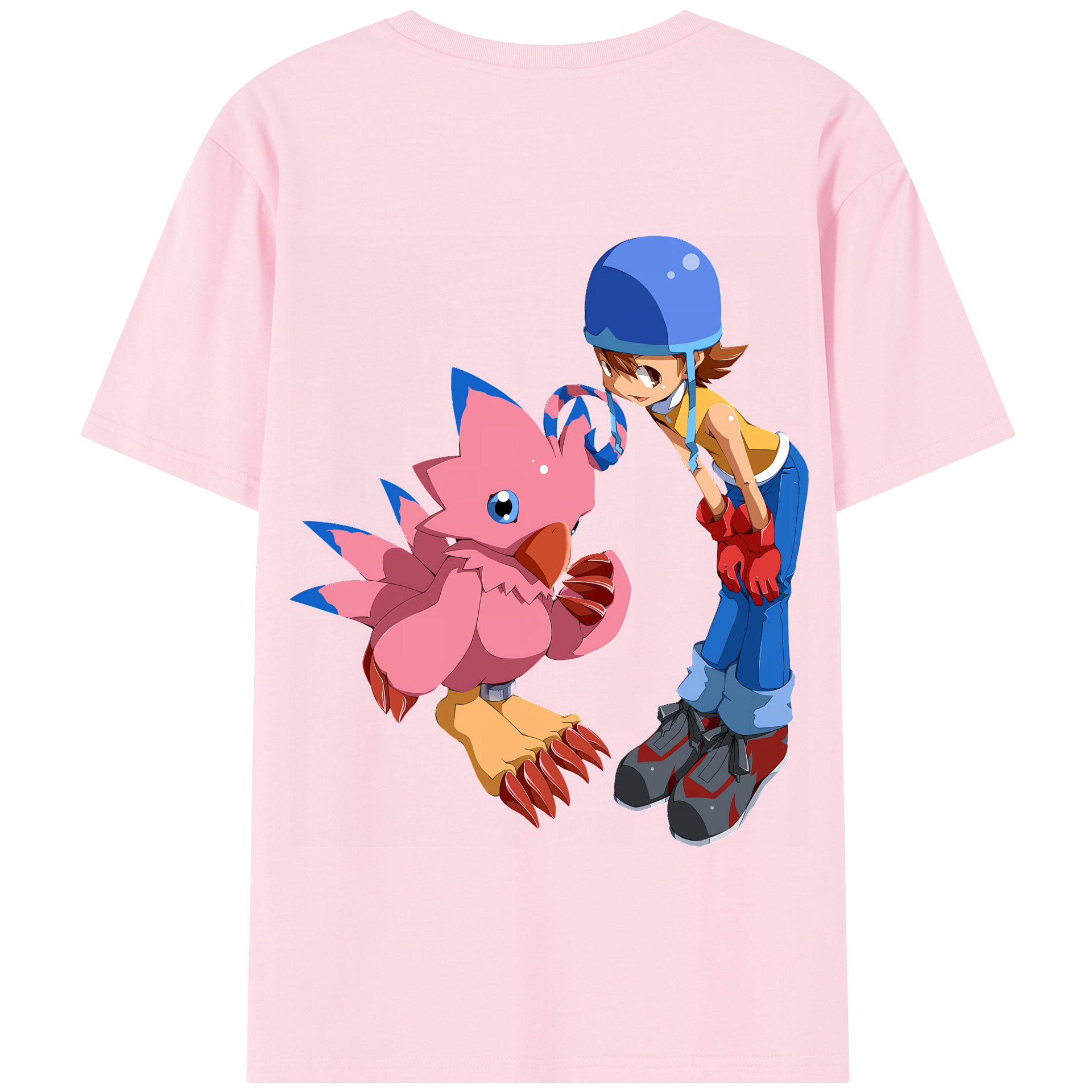 （画像用） Digimon デジタルモンスター/デジモン 綿100％半袖Tシャツ（背面プリント）