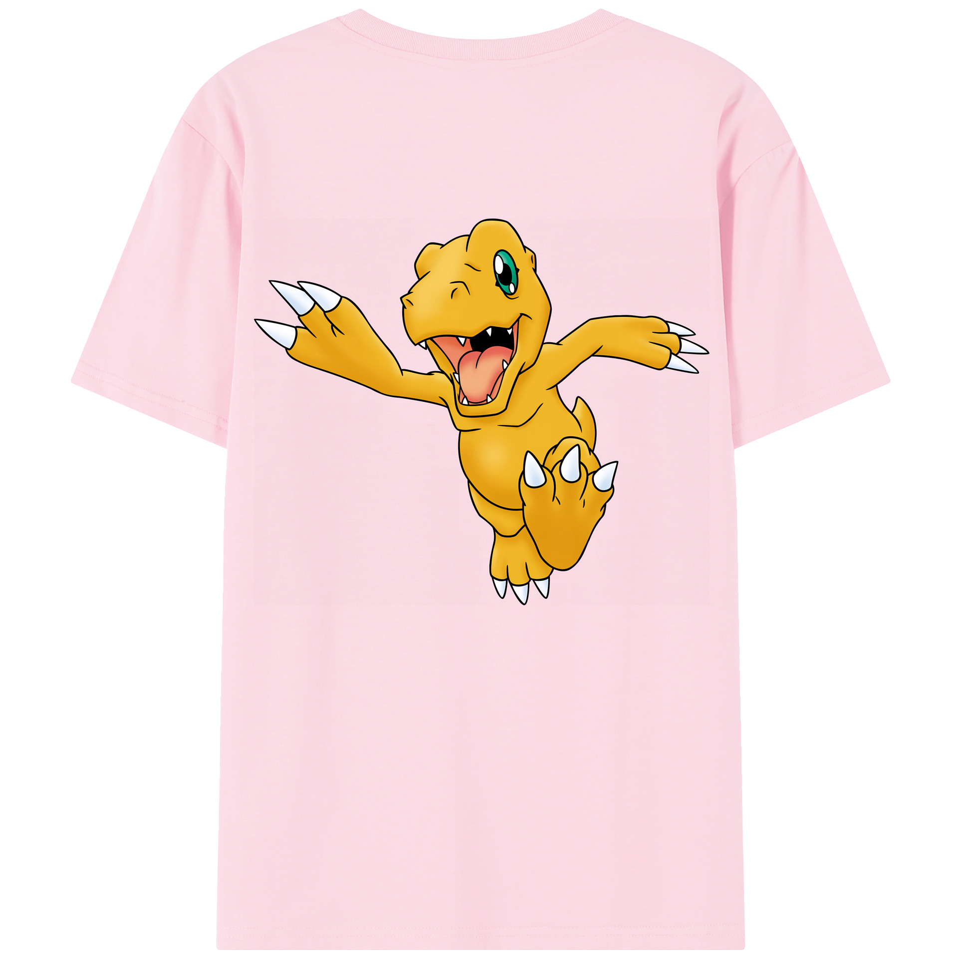 （画像用） Digimon デジタルモンスター/デジモン 綿100％半袖Tシャツ（背面プリント）