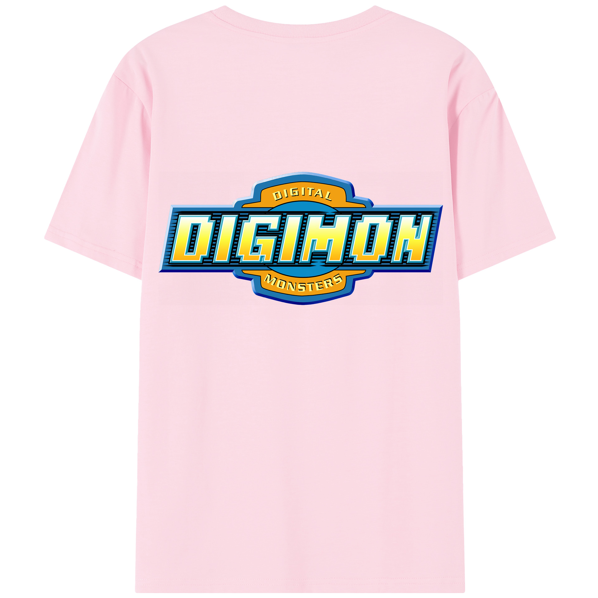 （画像用） Digimon デジタルモンスター/デジモン 綿100％半袖Tシャツ（背面プリント）