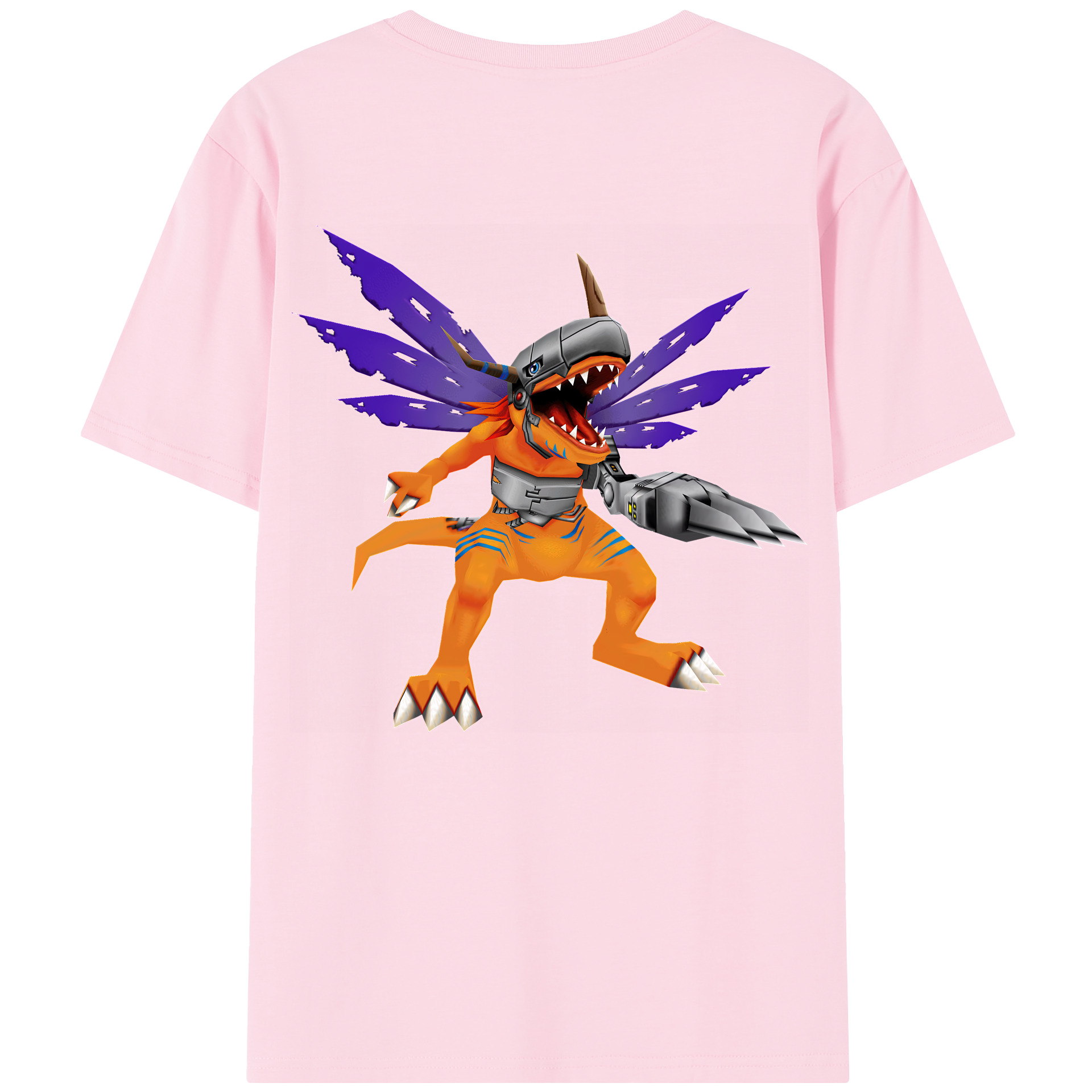 （画像用） Digimon デジタルモンスター/デジモン 綿100％半袖Tシャツ（背面プリント）