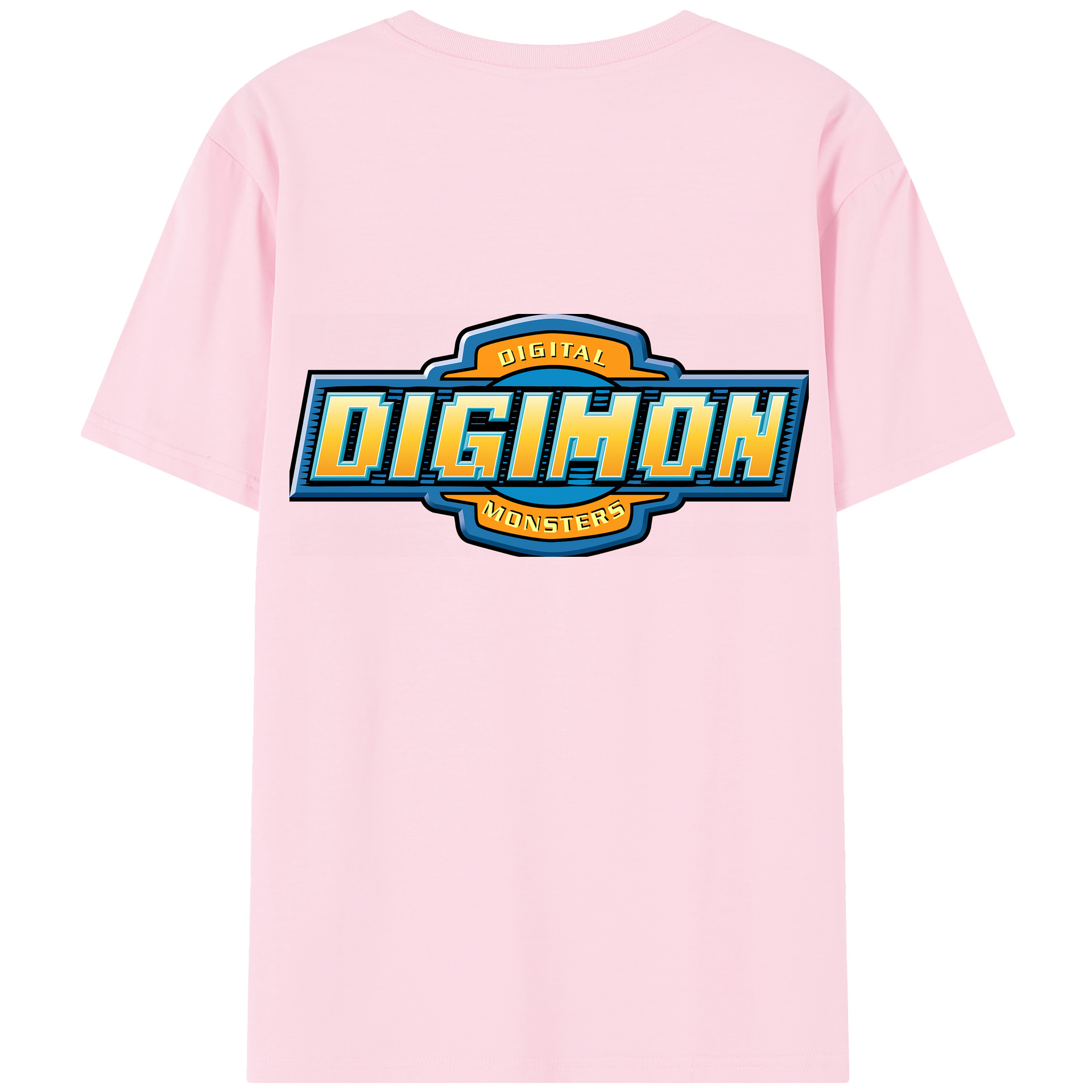 （画像用） Digimon デジタルモンスター/デジモン 綿100％半袖Tシャツ（背面プリント）