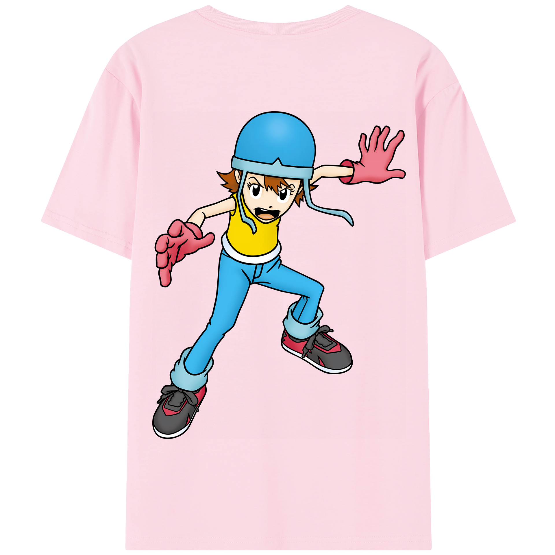 （画像用） Digimon デジタルモンスター/デジモン 綿100％半袖Tシャツ（背面プリント）