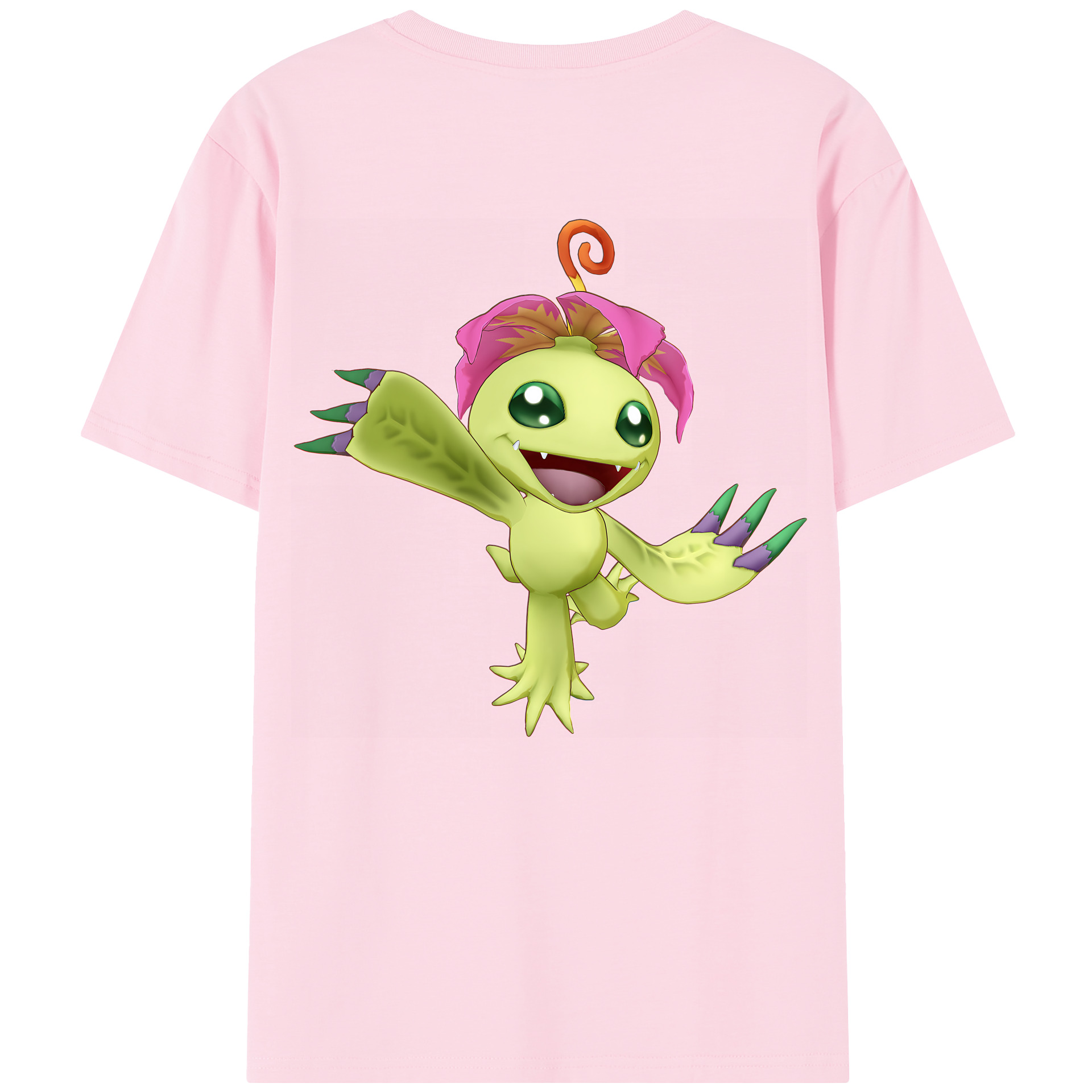 （画像用） Digimon デジタルモンスター/デジモン 綿100％半袖Tシャツ（背面プリント）