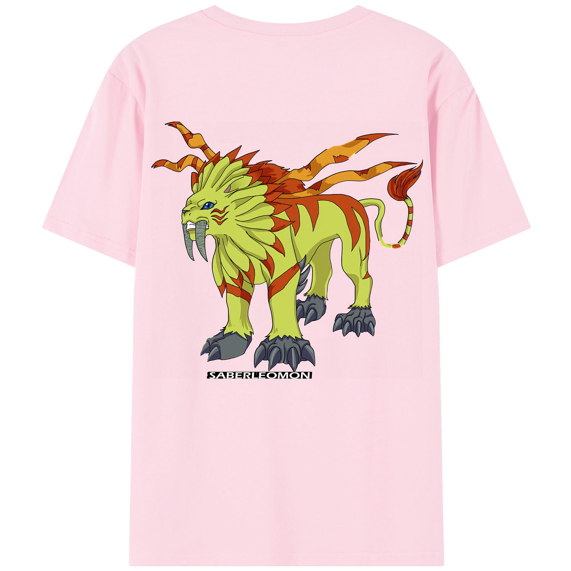 （画像用） Digimon デジタルモンスター/デジモン 綿100％半袖Tシャツ（背面プリント）