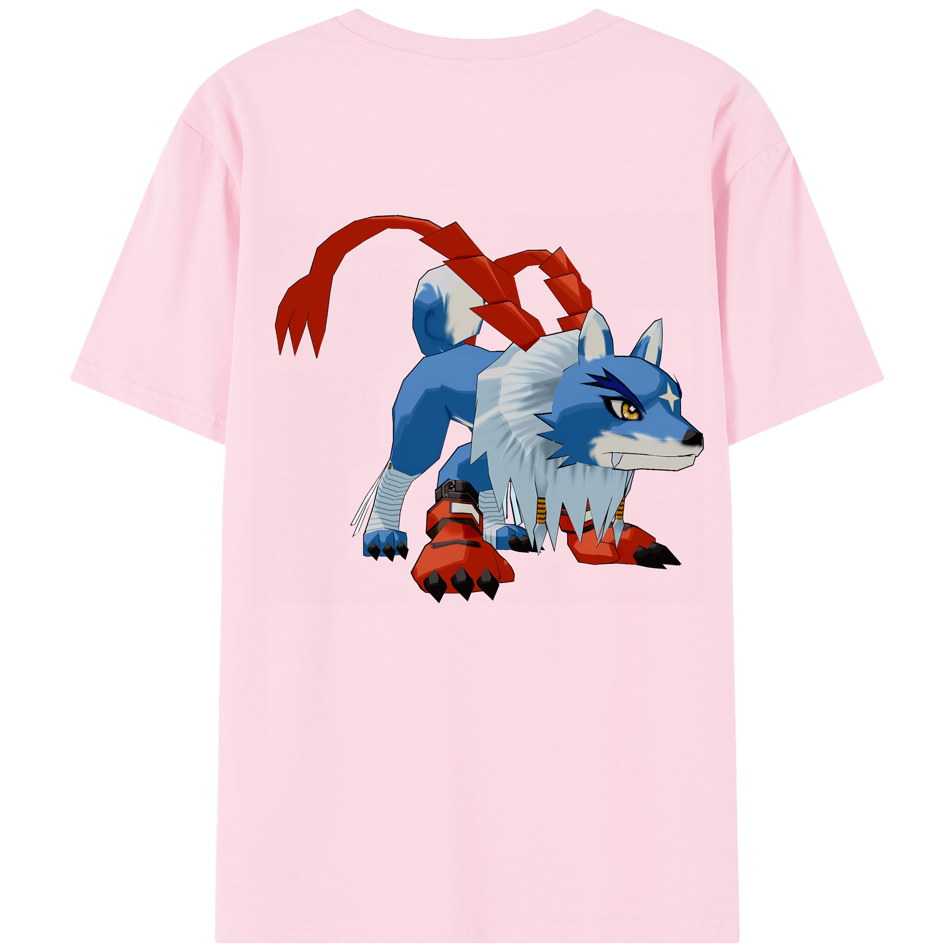 （画像用） Digimon デジタルモンスター/デジモン 綿100％半袖Tシャツ（背面プリント）