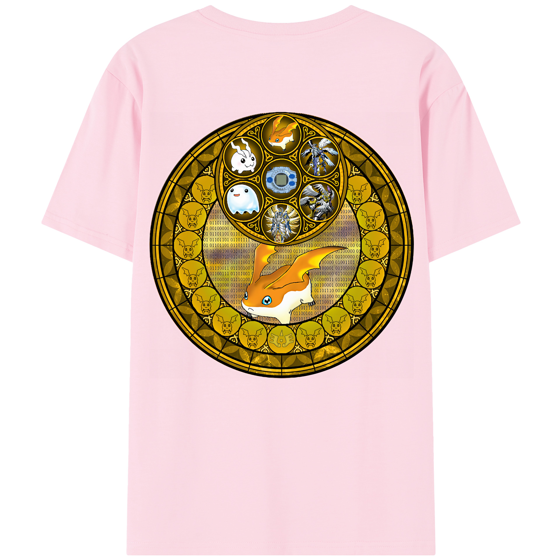 （画像用） Digimon デジタルモンスター/デジモン 綿100％半袖Tシャツ（背面プリント）