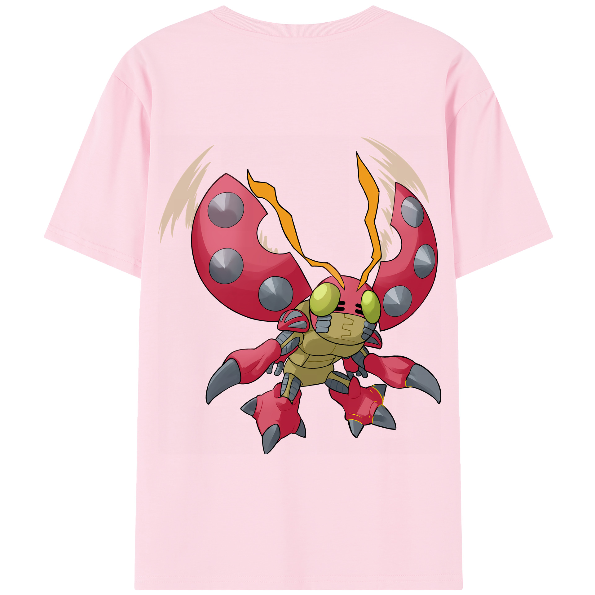 （画像用） Digimon デジタルモンスター/デジモン 綿100％半袖Tシャツ（背面プリント）