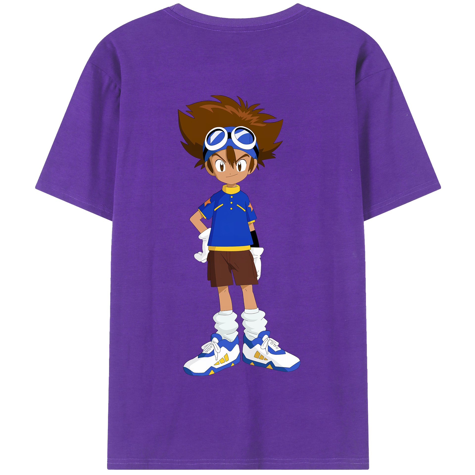 （画像用） Digimon デジタルモンスター/デジモン 綿100％半袖Tシャツ（背面プリント）