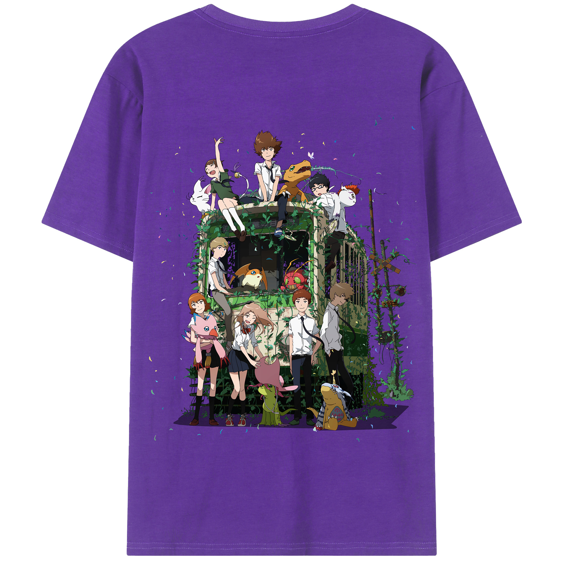 （画像用） Digimon デジタルモンスター/デジモン 綿100％半袖Tシャツ（背面プリント）