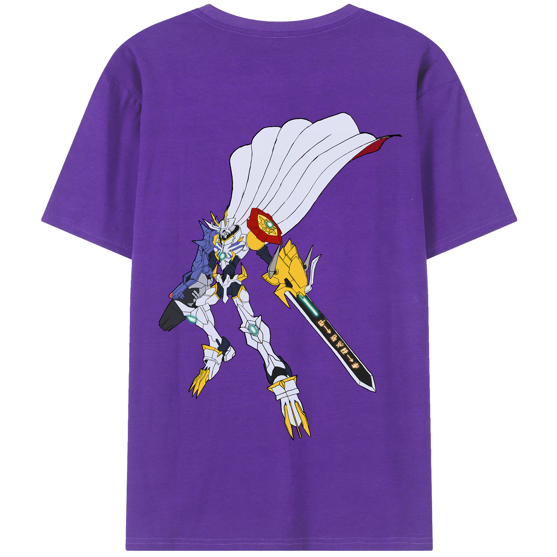 （画像用） Digimon デジタルモンスター/デジモン 綿100％半袖Tシャツ（背面プリント）