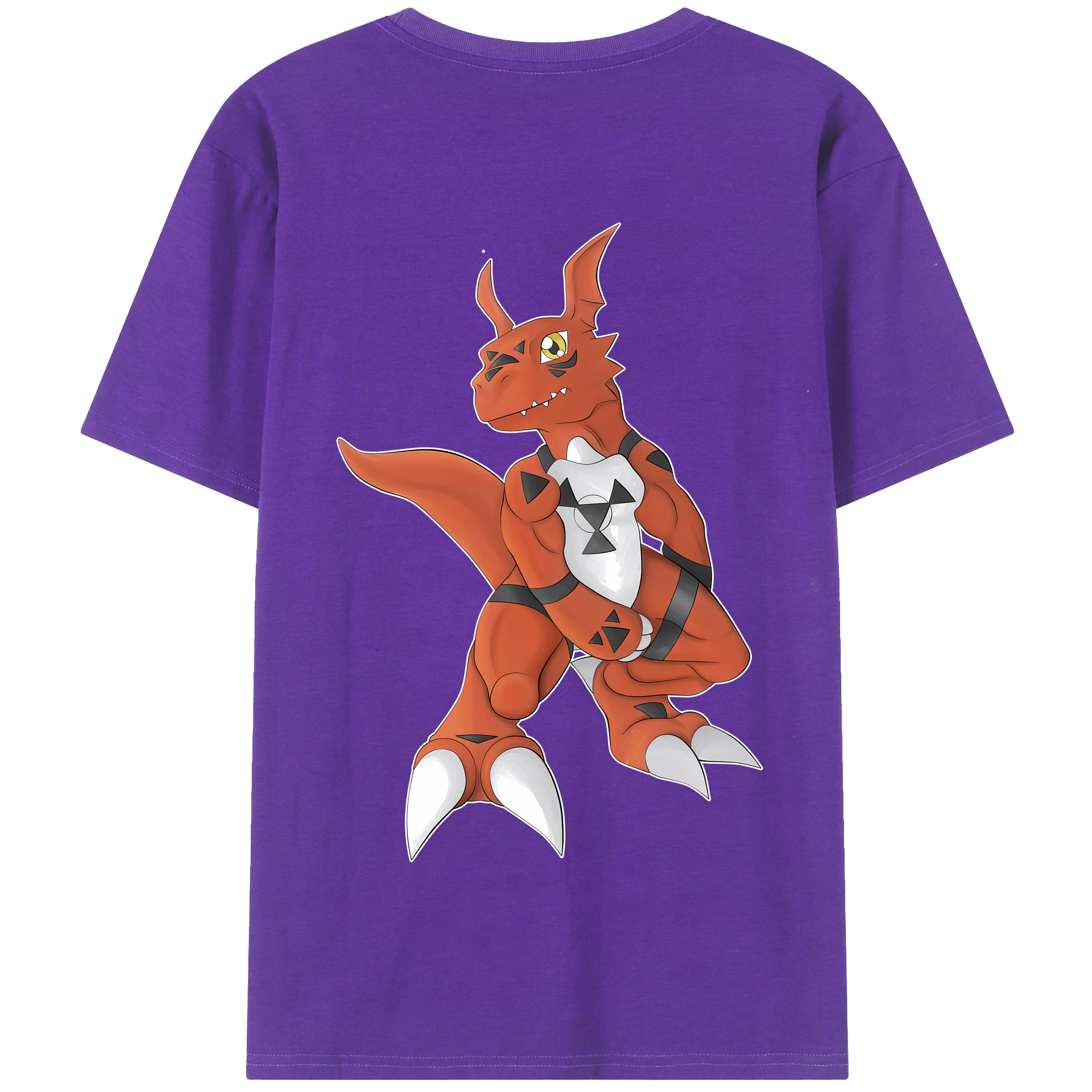 （画像用） Digimon デジタルモンスター/デジモン 綿100％半袖Tシャツ（背面プリント）
