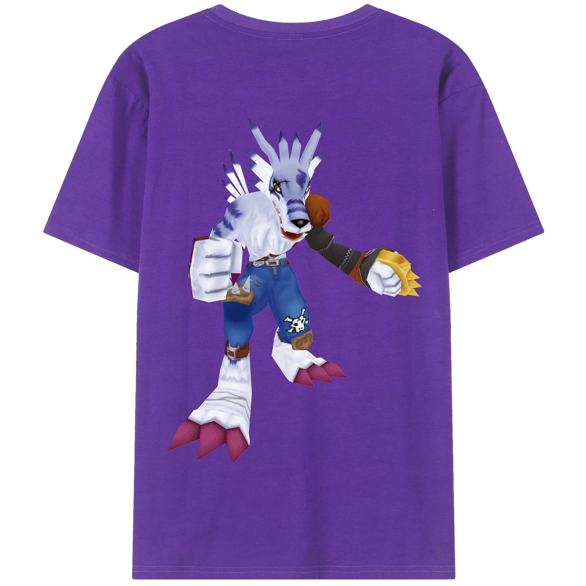 （画像用） Digimon デジタルモンスター/デジモン 綿100％半袖Tシャツ（背面プリント）