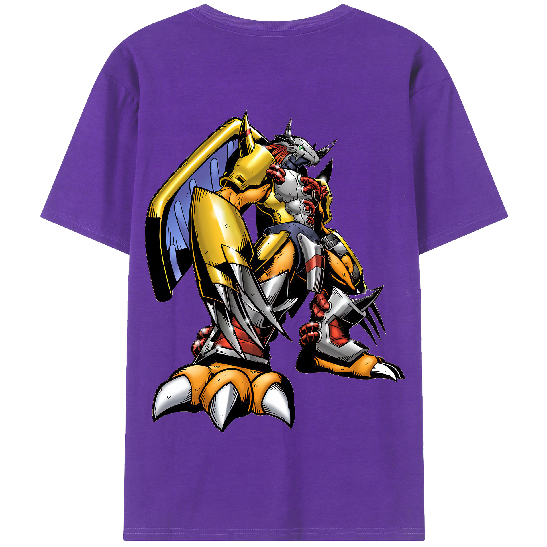 （画像用） Digimon デジタルモンスター/デジモン 綿100％半袖Tシャツ（背面プリント）