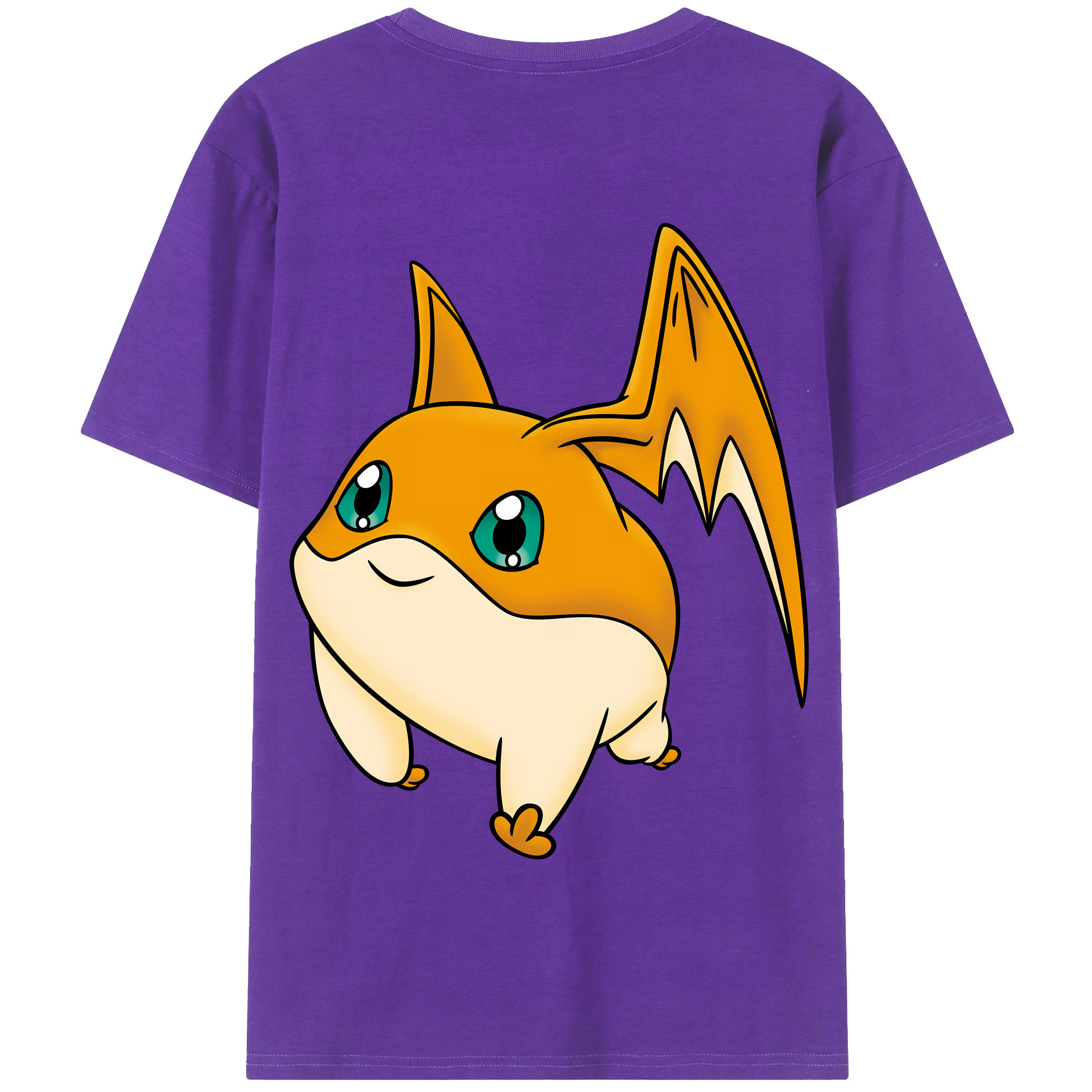 （画像用） Digimon デジタルモンスター/デジモン 綿100％半袖Tシャツ（背面プリント）