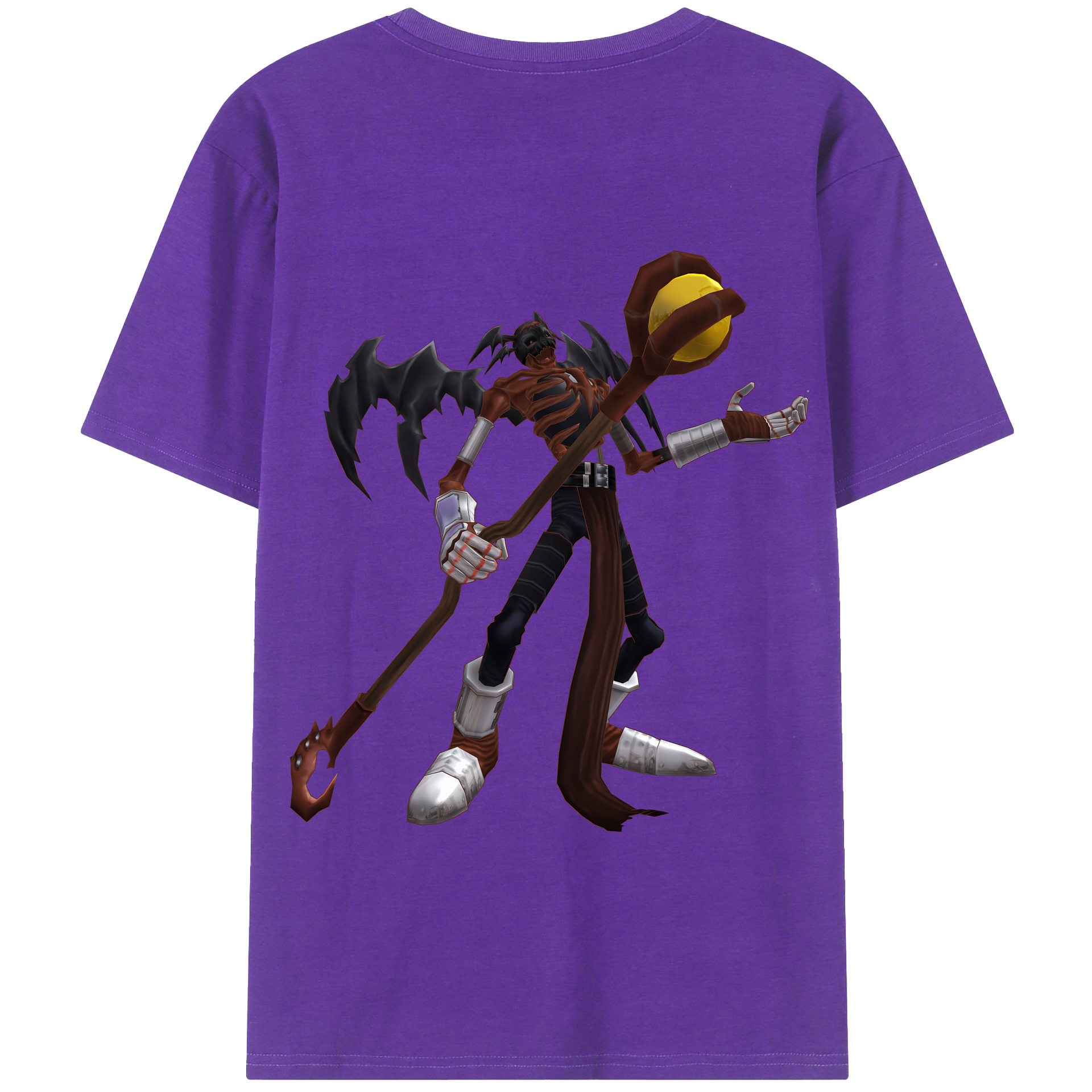 （画像用） Digimon デジタルモンスター/デジモン 綿100％半袖Tシャツ（背面プリント）