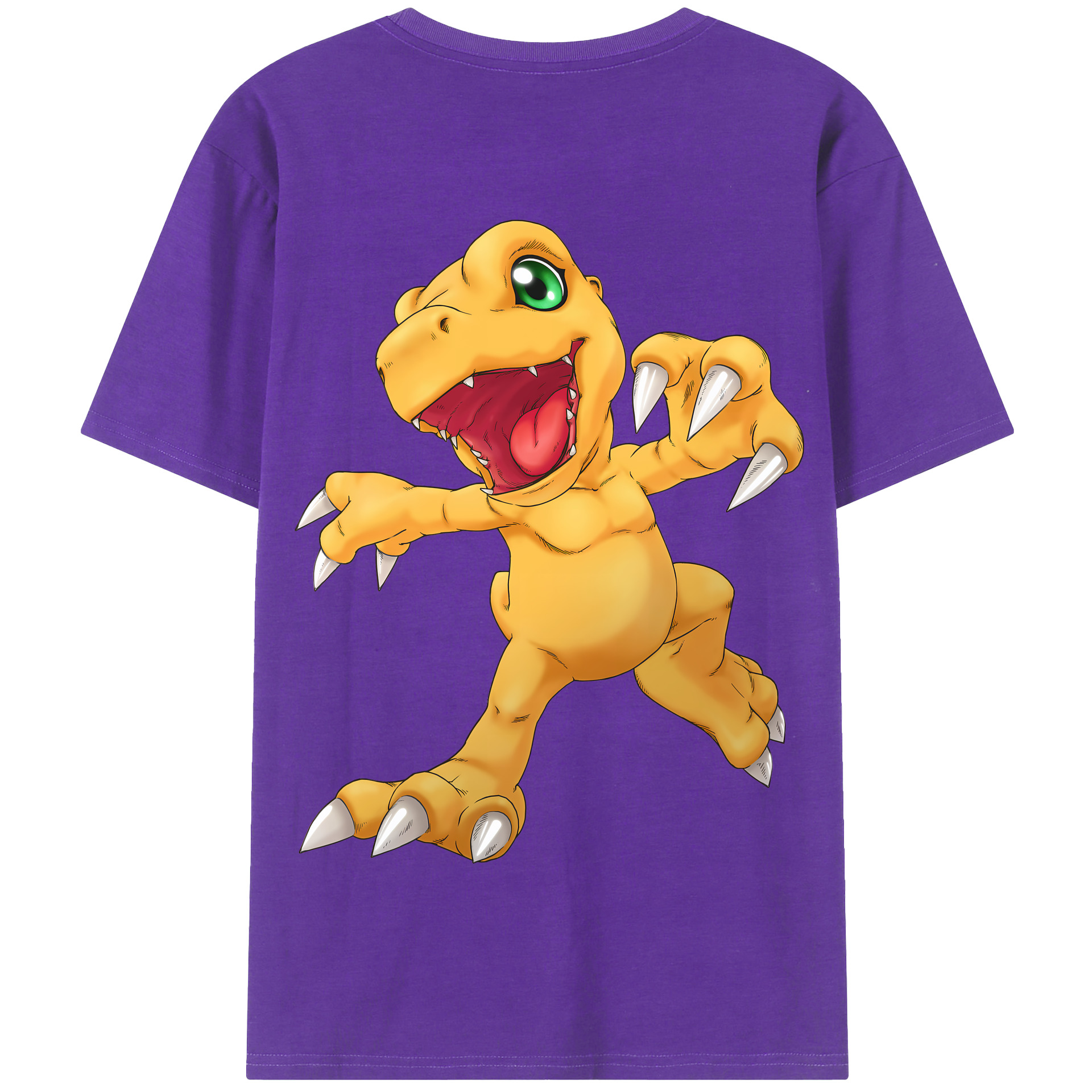 （画像用） Digimon デジタルモンスター/デジモン 綿100％半袖Tシャツ（背面プリント）