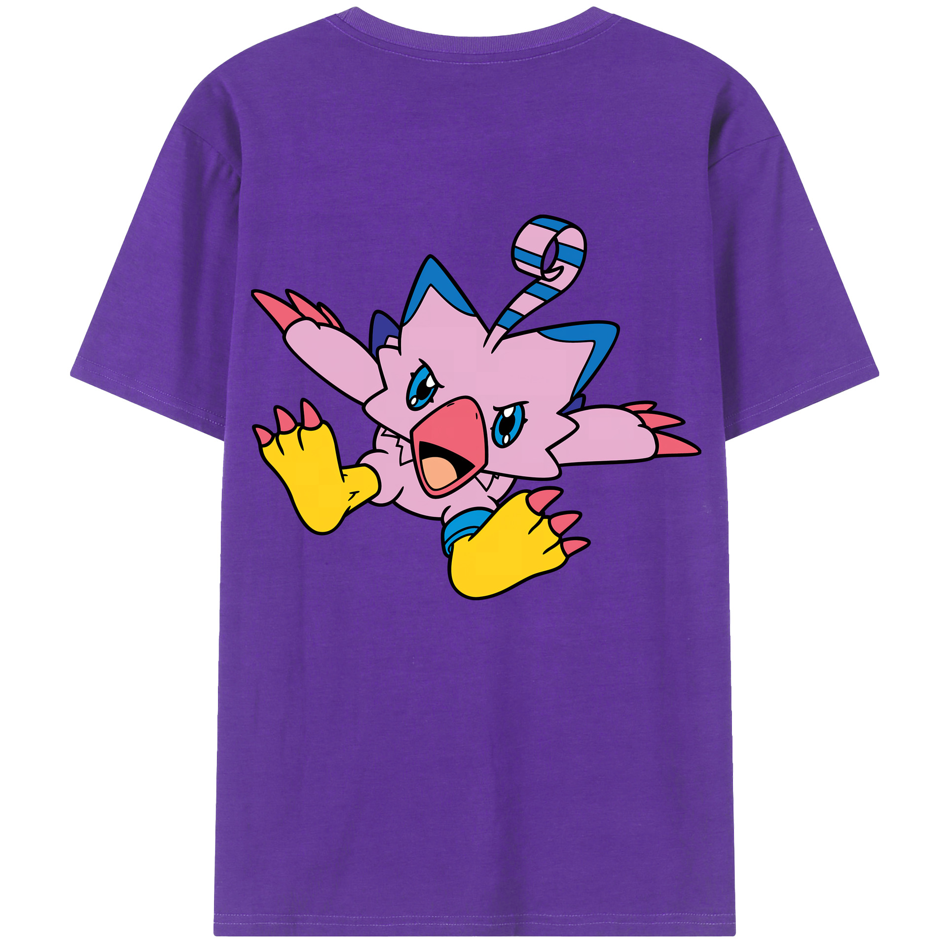 （画像用） Digimon デジタルモンスター/デジモン 綿100％半袖Tシャツ（背面プリント）