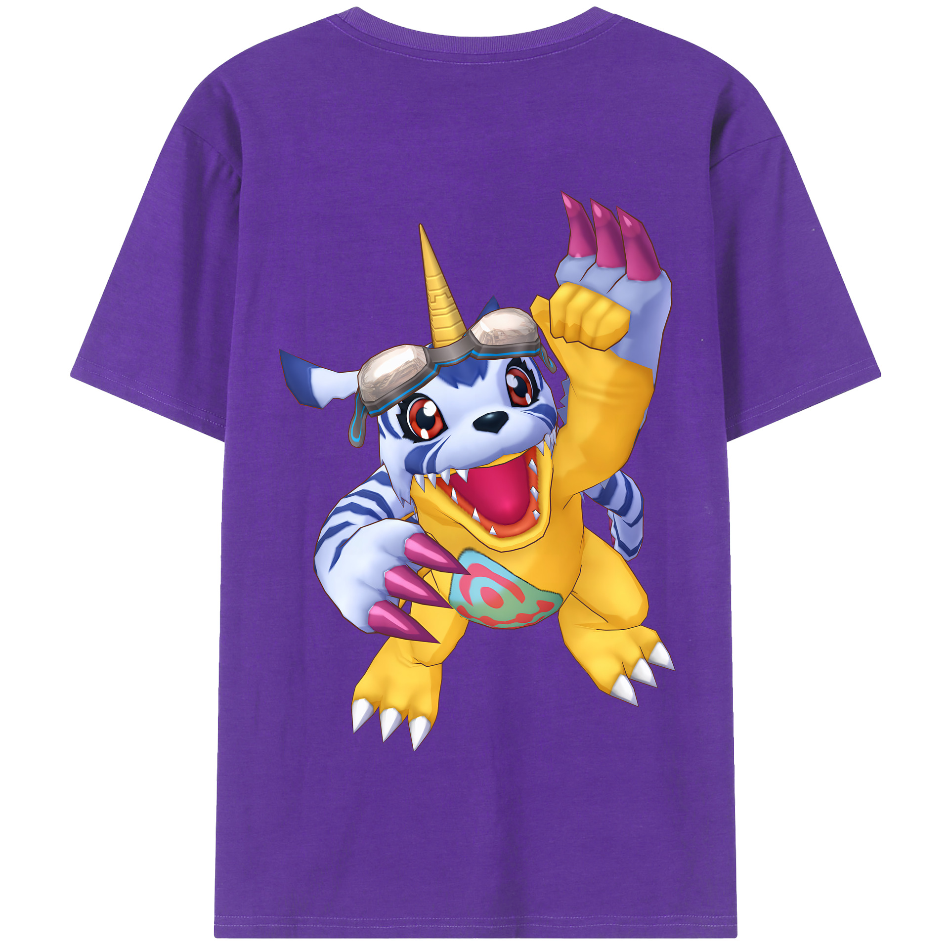 （画像用） Digimon デジタルモンスター/デジモン 綿100％半袖Tシャツ（背面プリント）