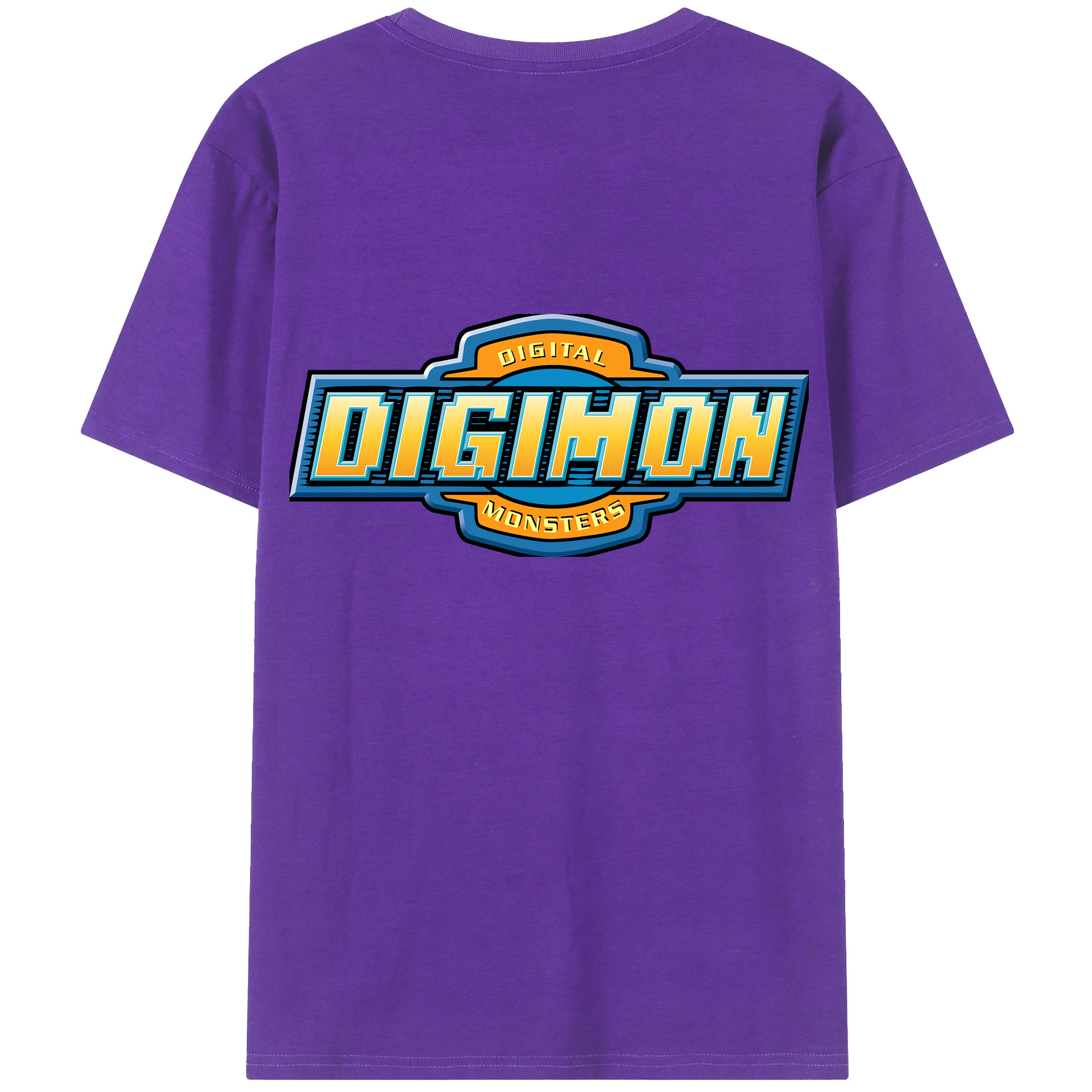 （画像用） Digimon デジタルモンスター/デジモン 綿100％半袖Tシャツ（背面プリント）