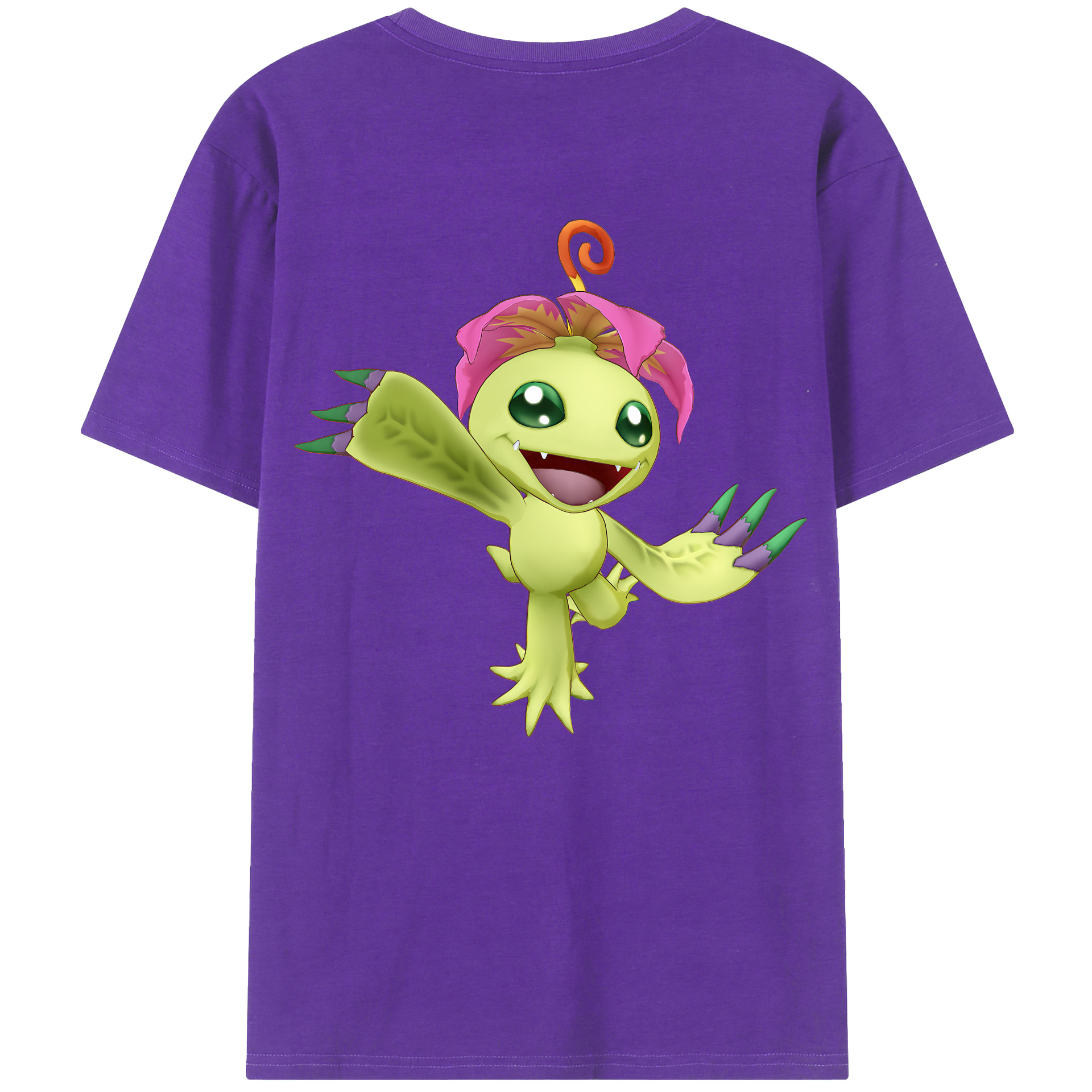 （画像用） Digimon デジタルモンスター/デジモン 綿100％半袖Tシャツ（背面プリント）