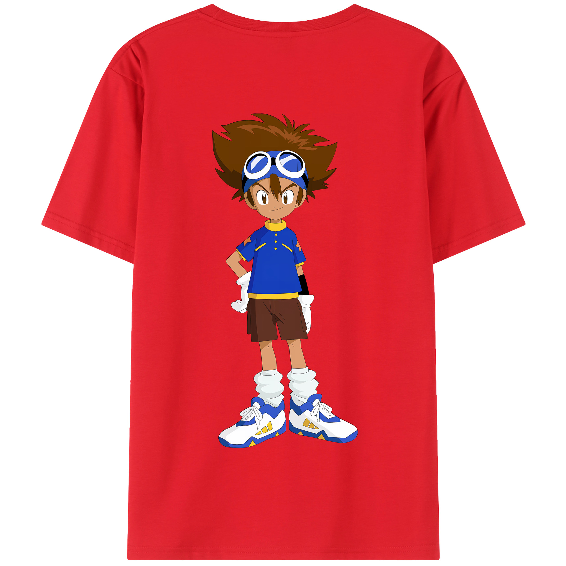 （画像用） Digimon デジタルモンスター/デジモン 綿100％半袖Tシャツ（背面プリント）